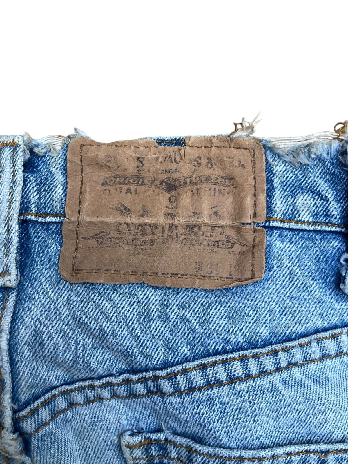 Levi's Vtg 70s Levi’s 505 Orange Tab - Talon Zip - Light Wash Denim Size US 31 - 3 Thumbnail