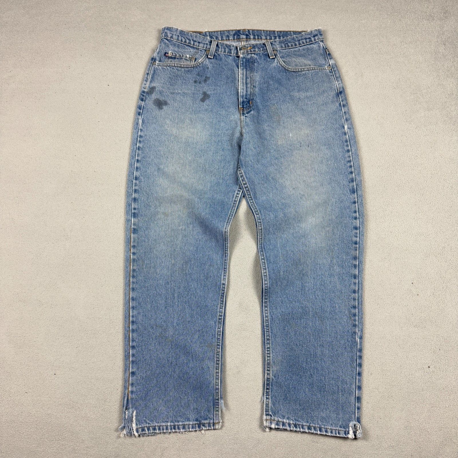 Polo Ralph Lauren Polo Ralph Lauren Distressed Jeans 36x30 Denim Raw Hem Y2K Size US 36 / EU 52 - 10 Thumbnail