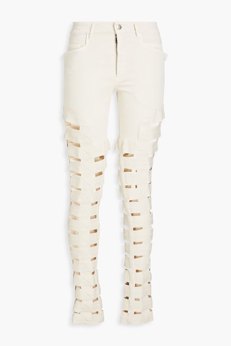 Rick Owens o1y0126 Denim Pant in White Size 27" / US 4 / IT 40 - 1 Thumbnail