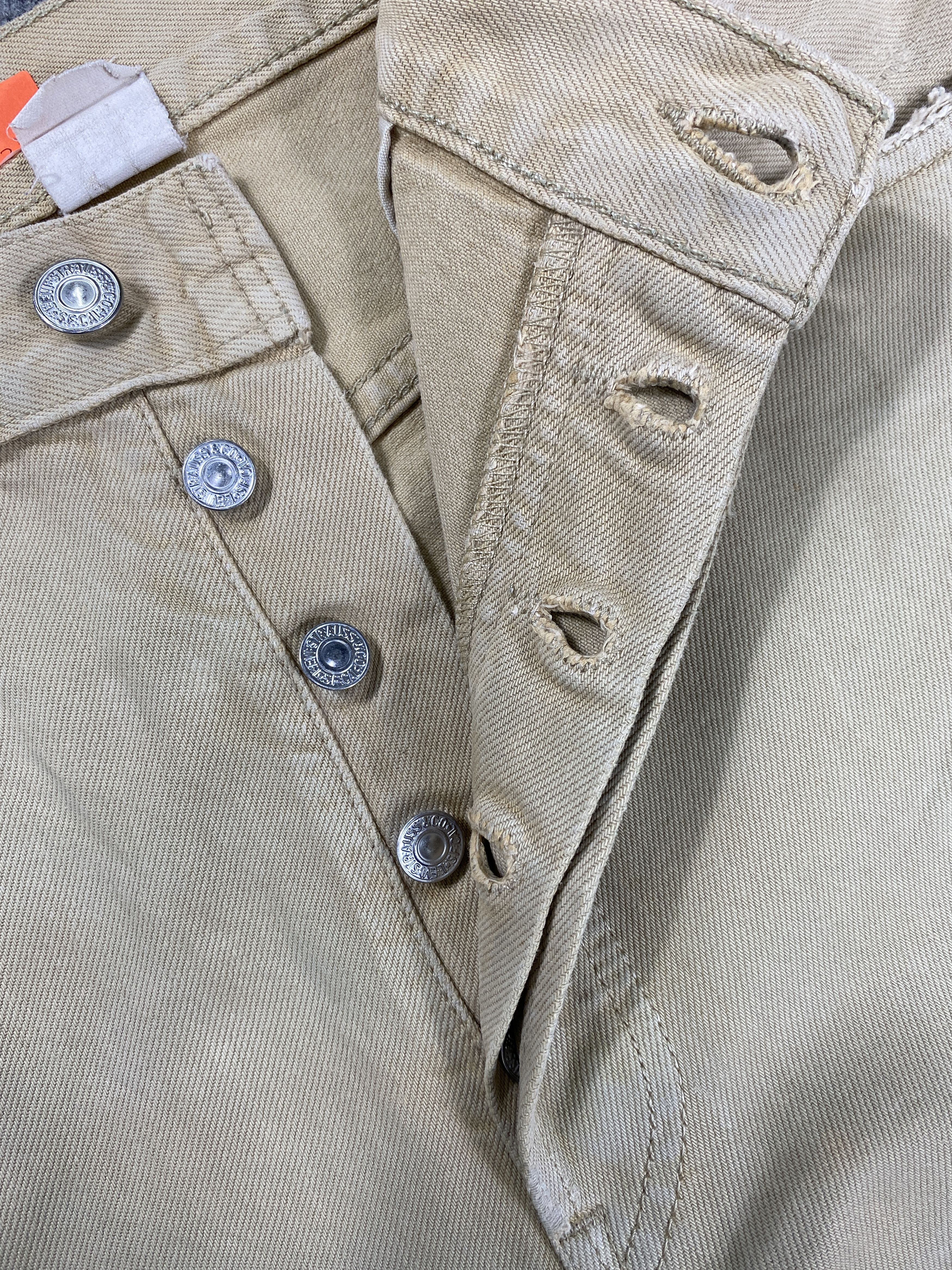 Levi's Khaki Vintage Levi's 501 Jeans 36x31 Denim -JN2247 Size US 35 - 6 Thumbnail