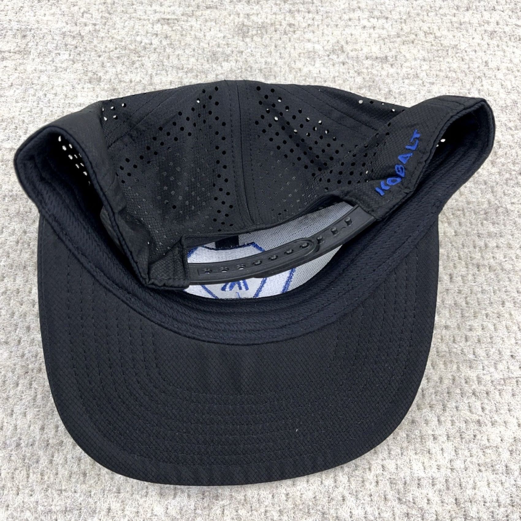Vintage Kobalt Hat Cap Snapback Black Blue Logo Performance Work Wear Adult Mens Size ONE SIZE - 2 Thumbnail