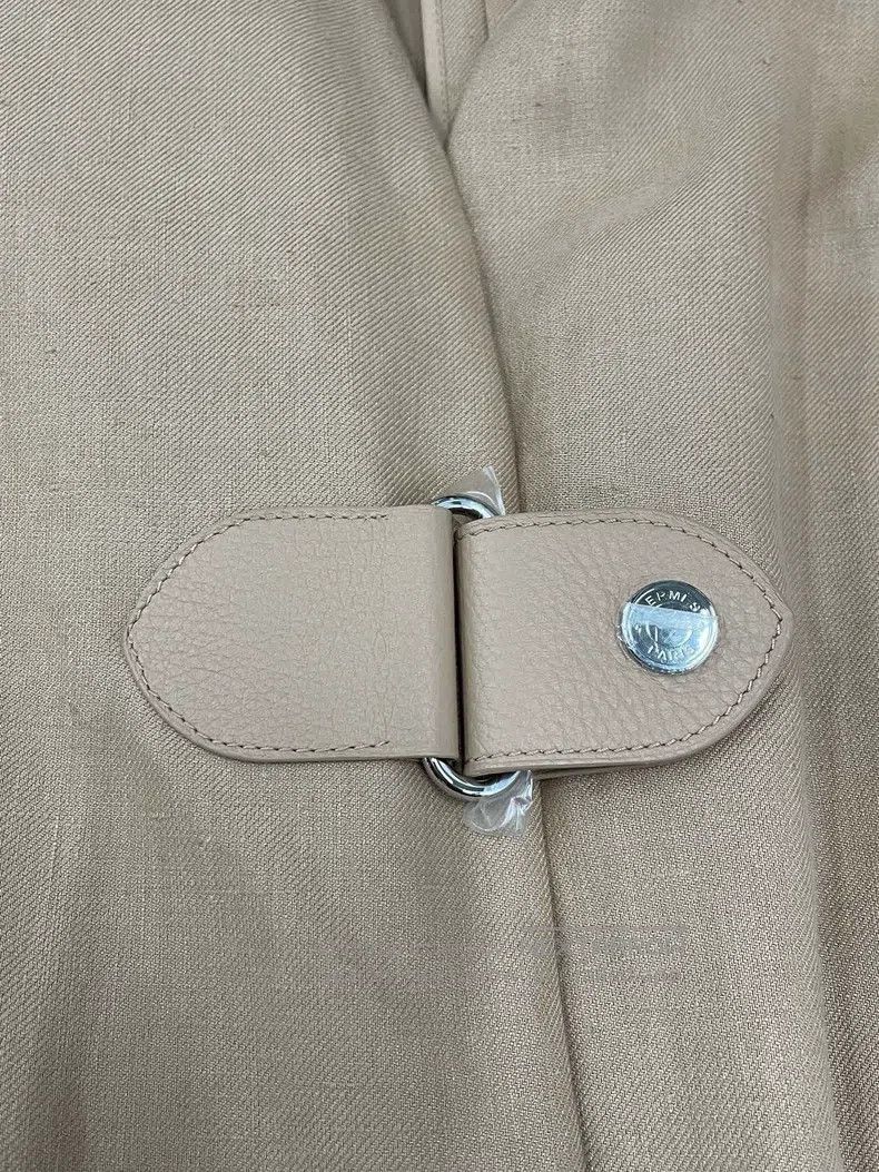 Hermes Hermes Khaki Linen Overcoat Size XS / US 0-2 / IT 36-38 - 4 Thumbnail