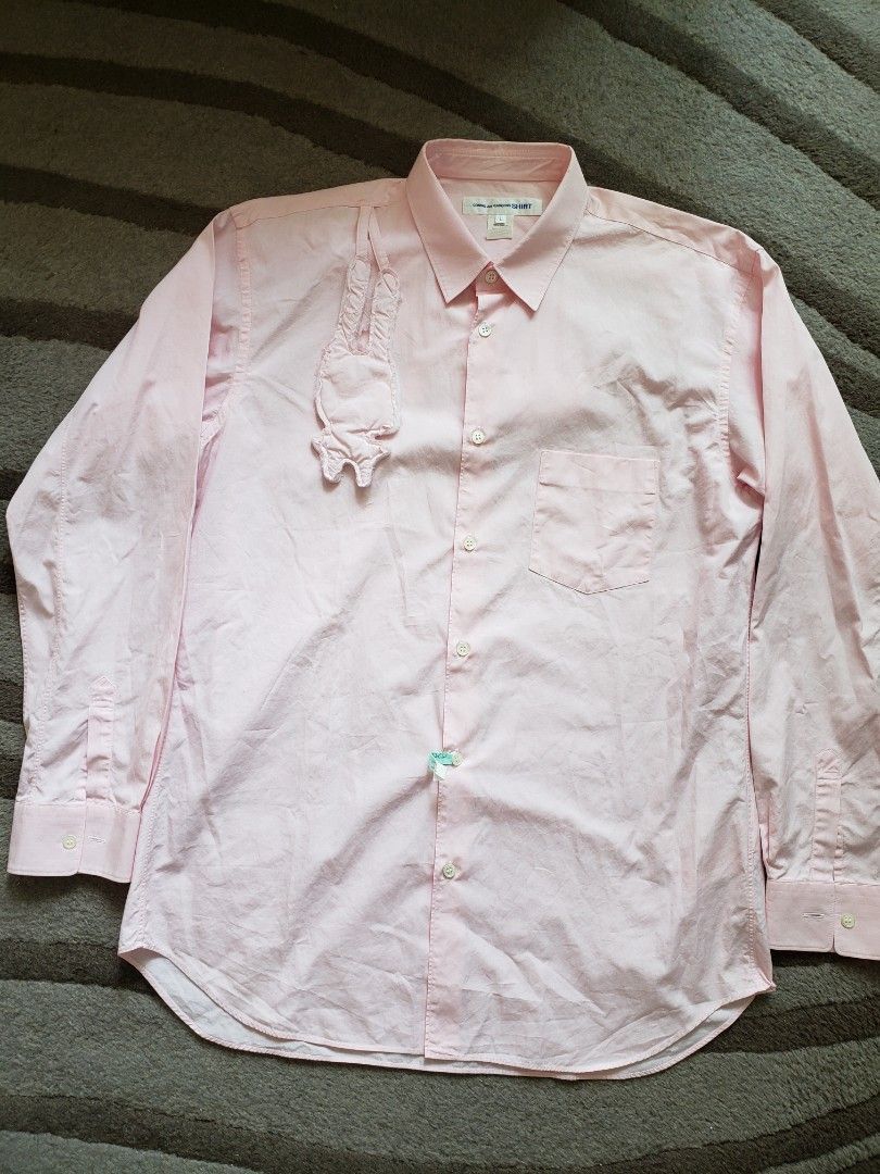 image of Comme Des Garcons Pop-Up Bears Shirt in Pink, Women's (Size Large)