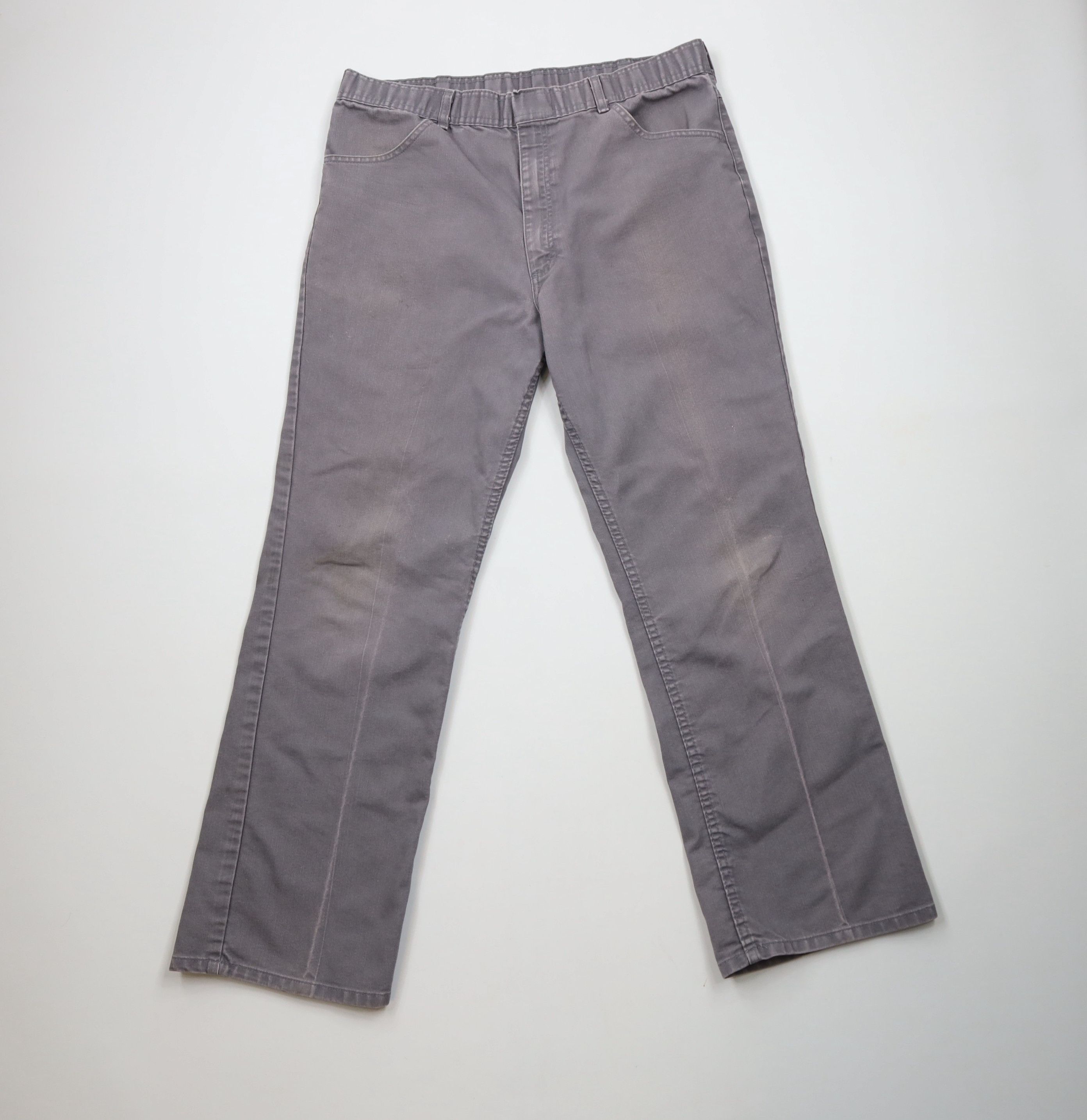 Vintage Vintage 90s Streetwear Canvas Flared Wide Leg Chino Pants Size US 36 / EU 52 - 1 Thumbnail