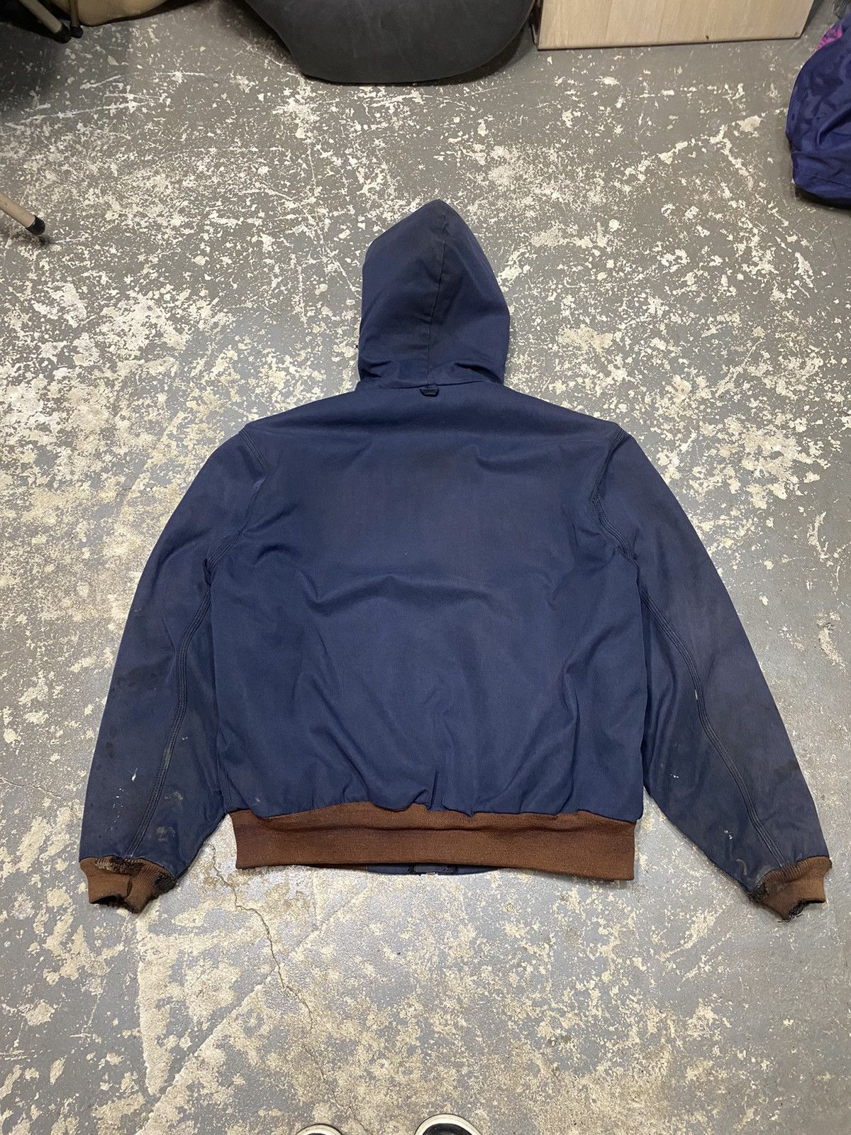 ジャケット・アウター Carhartt active jacket fade navy L Carhartt active jacket fade navy L