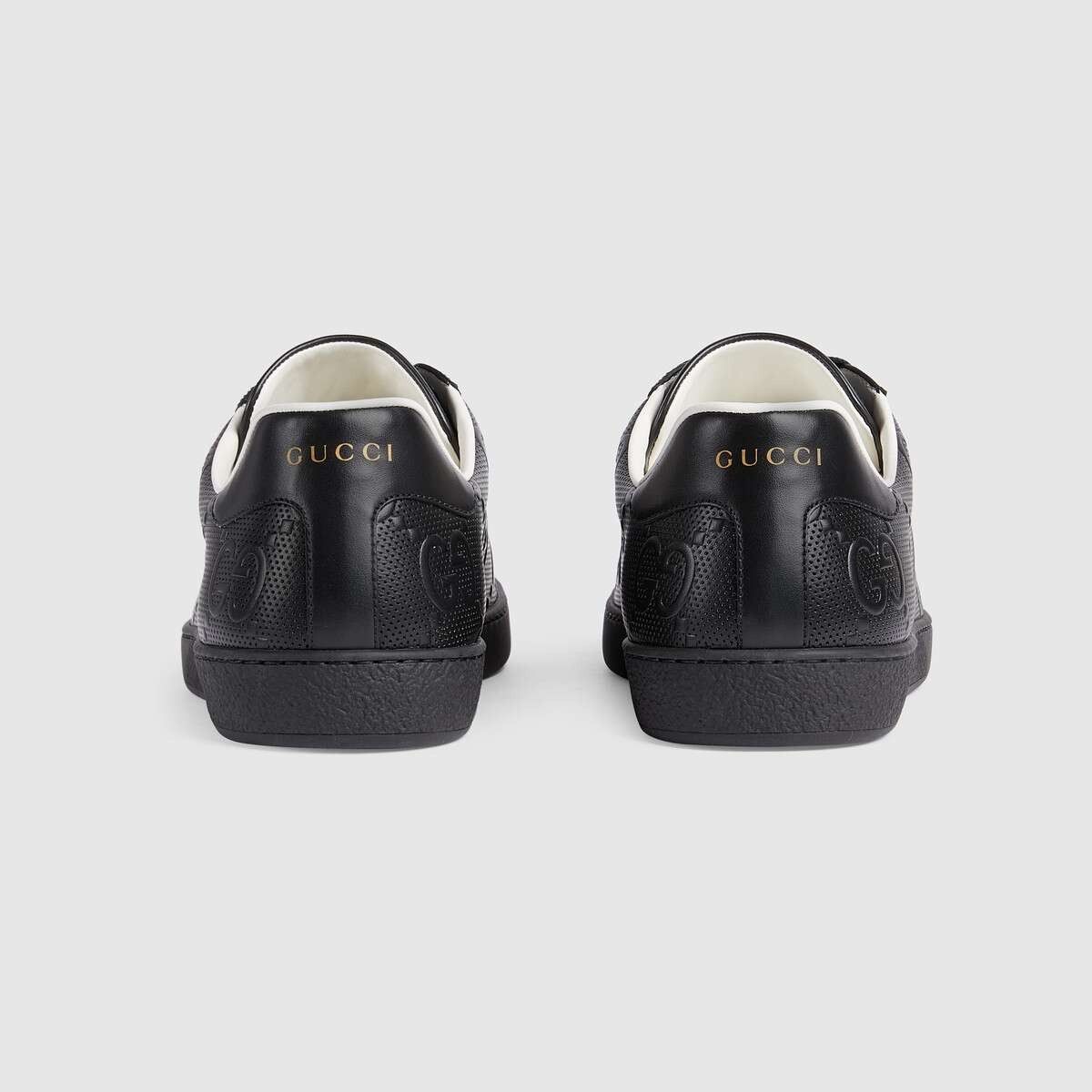 Gucci o1loc1c0625 Ace GG Embossed Sneakers in Black Size US 8.5 / EU 41-42 - 5 Thumbnail