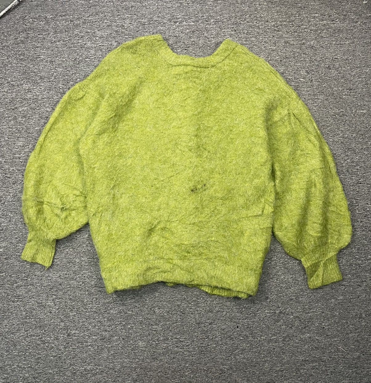 Vintage Vintage Mohair Cardigan Jacket Baggy Kurt Cobain Grunge Size US XL / EU 56 / 4 - 8 Thumbnail