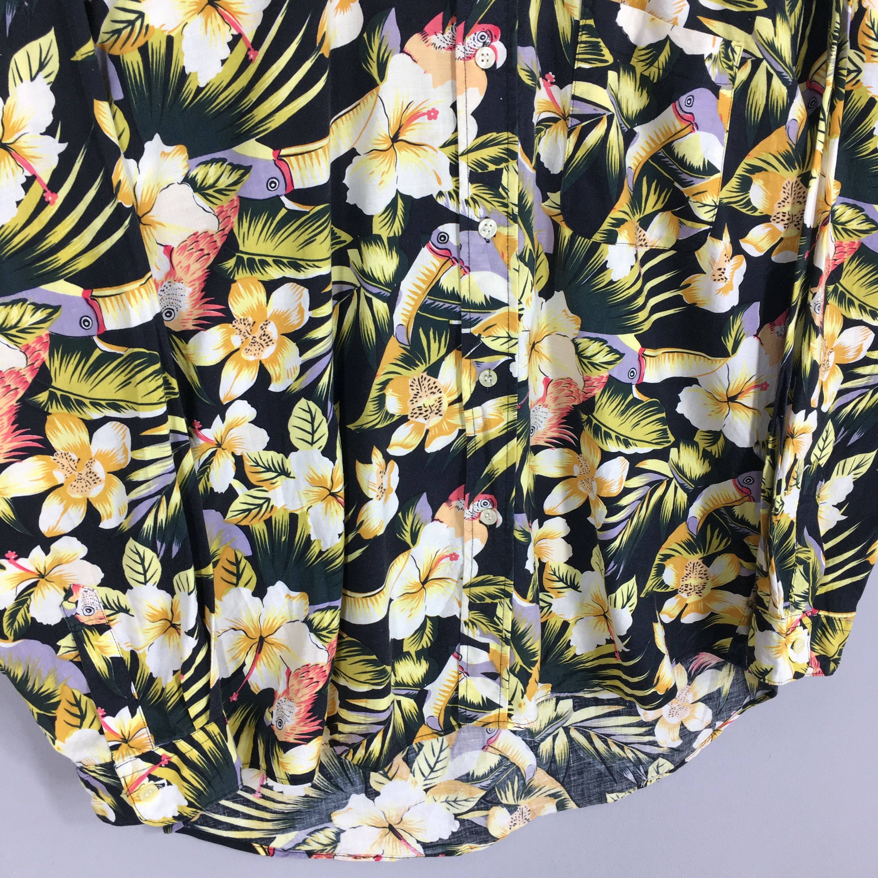 Vintage Vintage Parrots Flower Tropical Hawaii Shirt Medium Size US M / EU 48-50 / 2 - 4 Thumbnail
