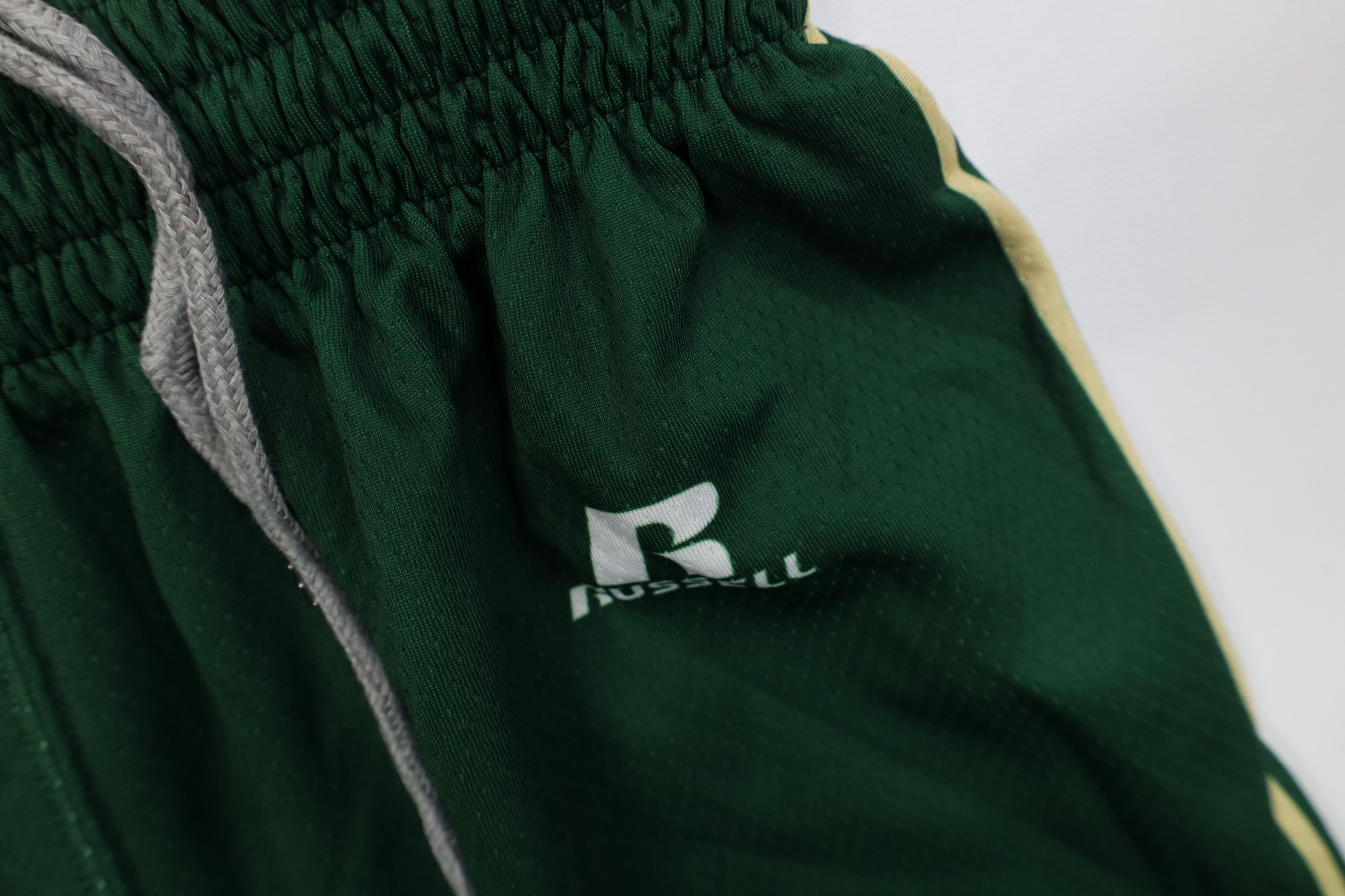 Russell Athletic Vintage 90s Y2K Russell Athletic Basketball Gym Shorts Green Size US 30 / EU 46 - 5 Thumbnail