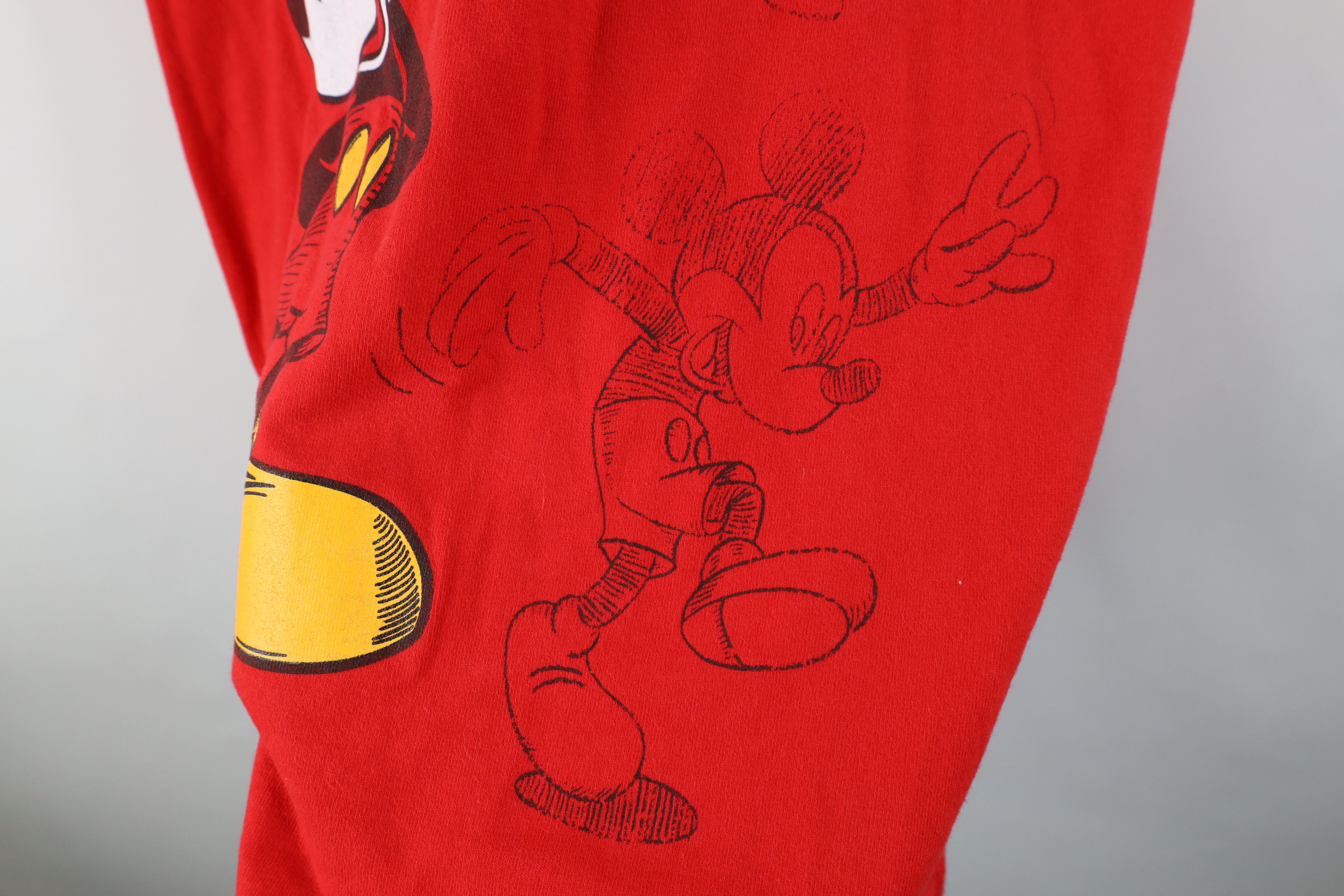 Vintage Vintage 90s Disney Mickey Mouse Sketch T-Shirt Cotton USA Size US M / EU 48-50 / 2 - 11 Thumbnail