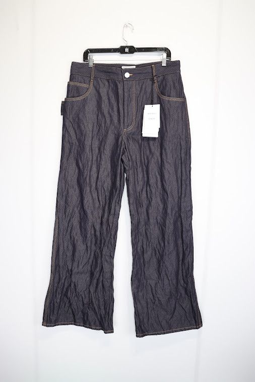 o1rshd1 Metal Denim Twill Trousers in Indigo