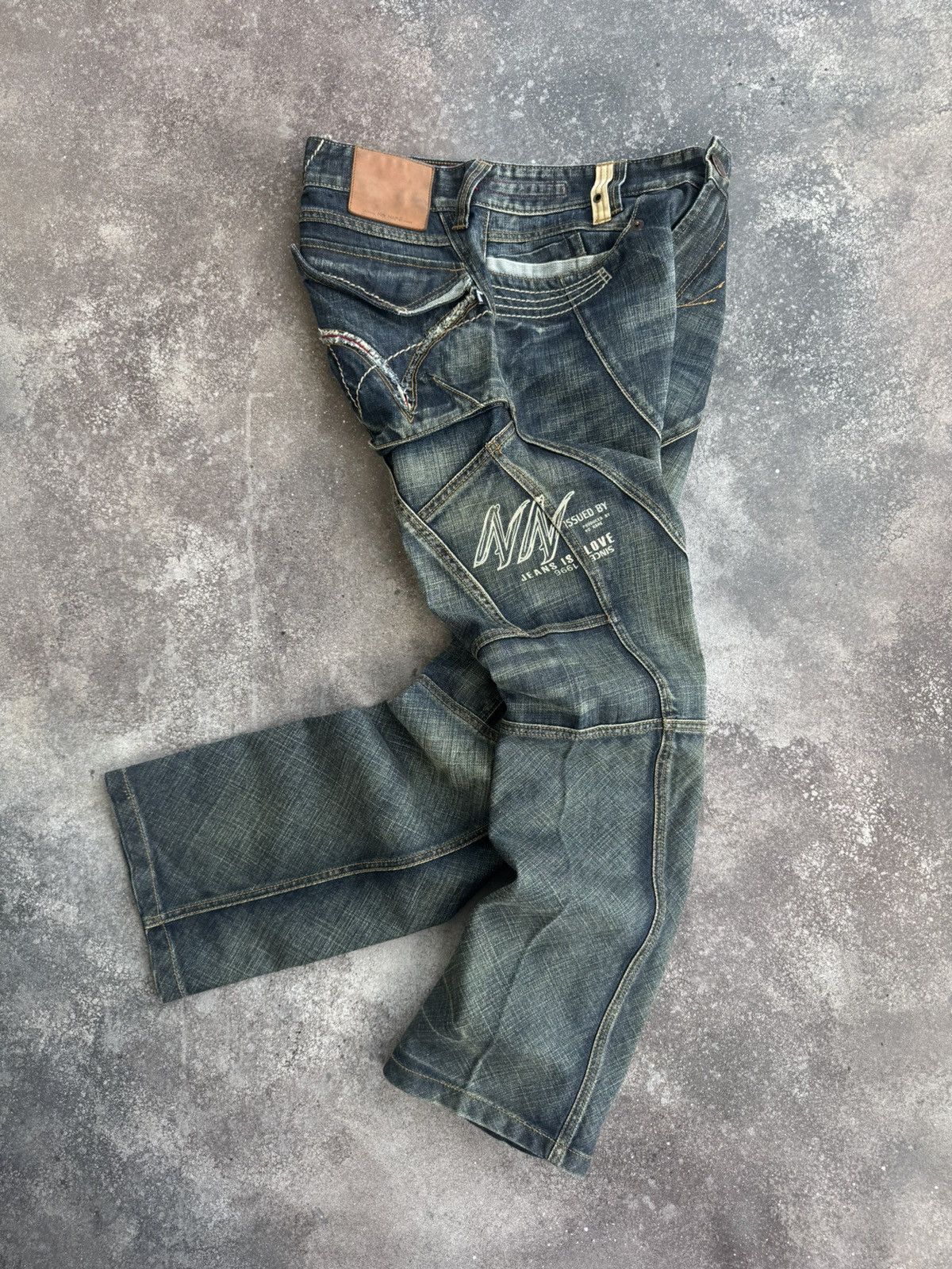 Hysteric Glamour Japanese Style Vintage Avant Garde Washed Jeans Size US 31 - 3 Thumbnail