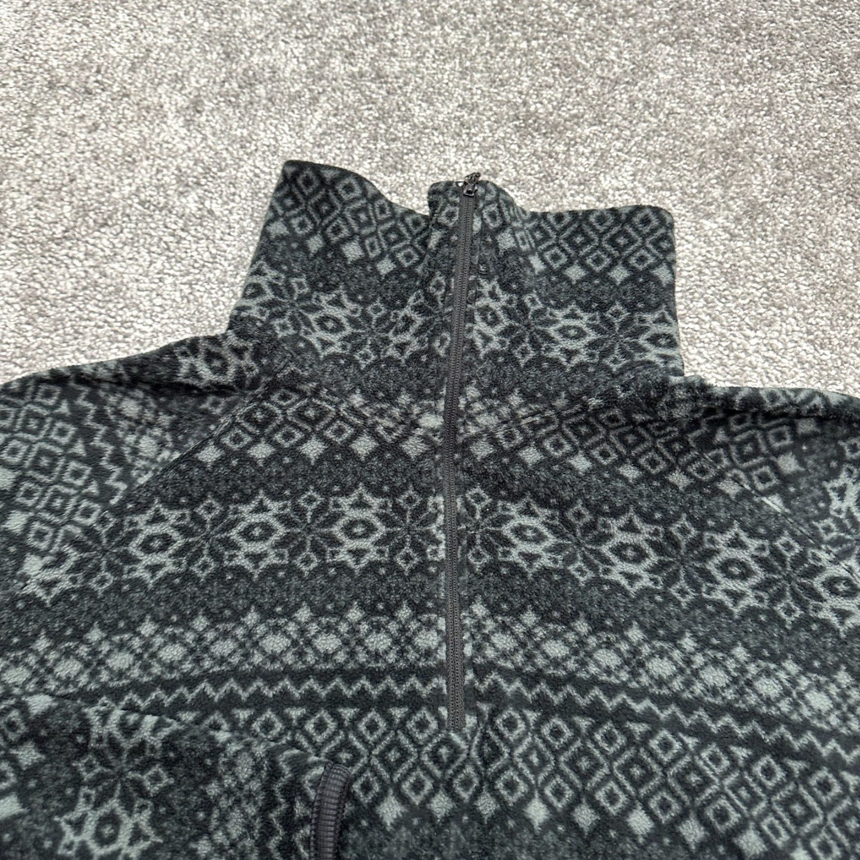Vintage Columbia Jacket Womens L Black Geometric 1/4 Zip Outdoor Modern Indoor Seasonal Size L / US 10 / IT 46 - 3 Thumbnail
