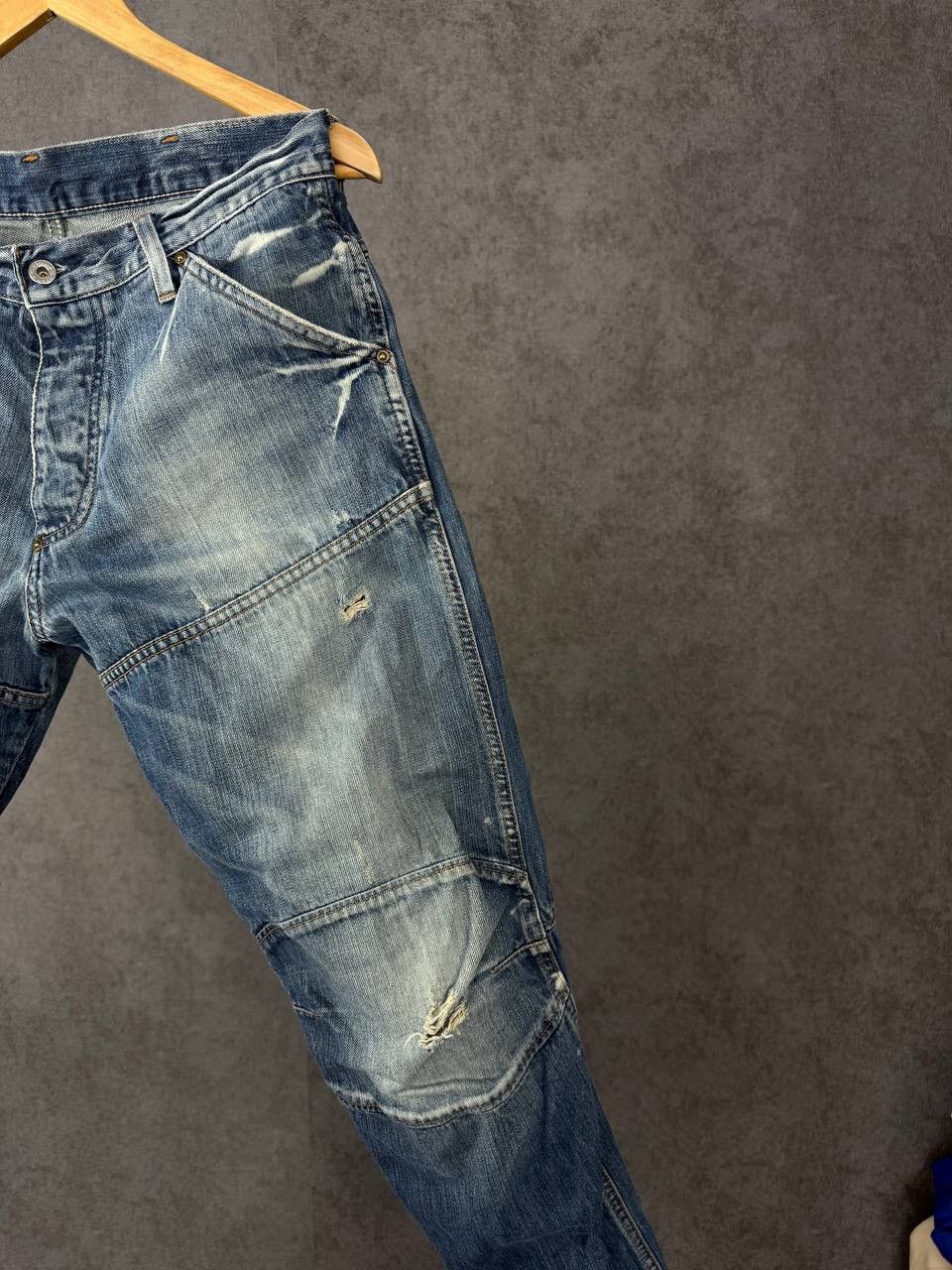 G-Star G Star Raw vintage designer distressed denim jeans Size US 31 - 2 Thumbnail
