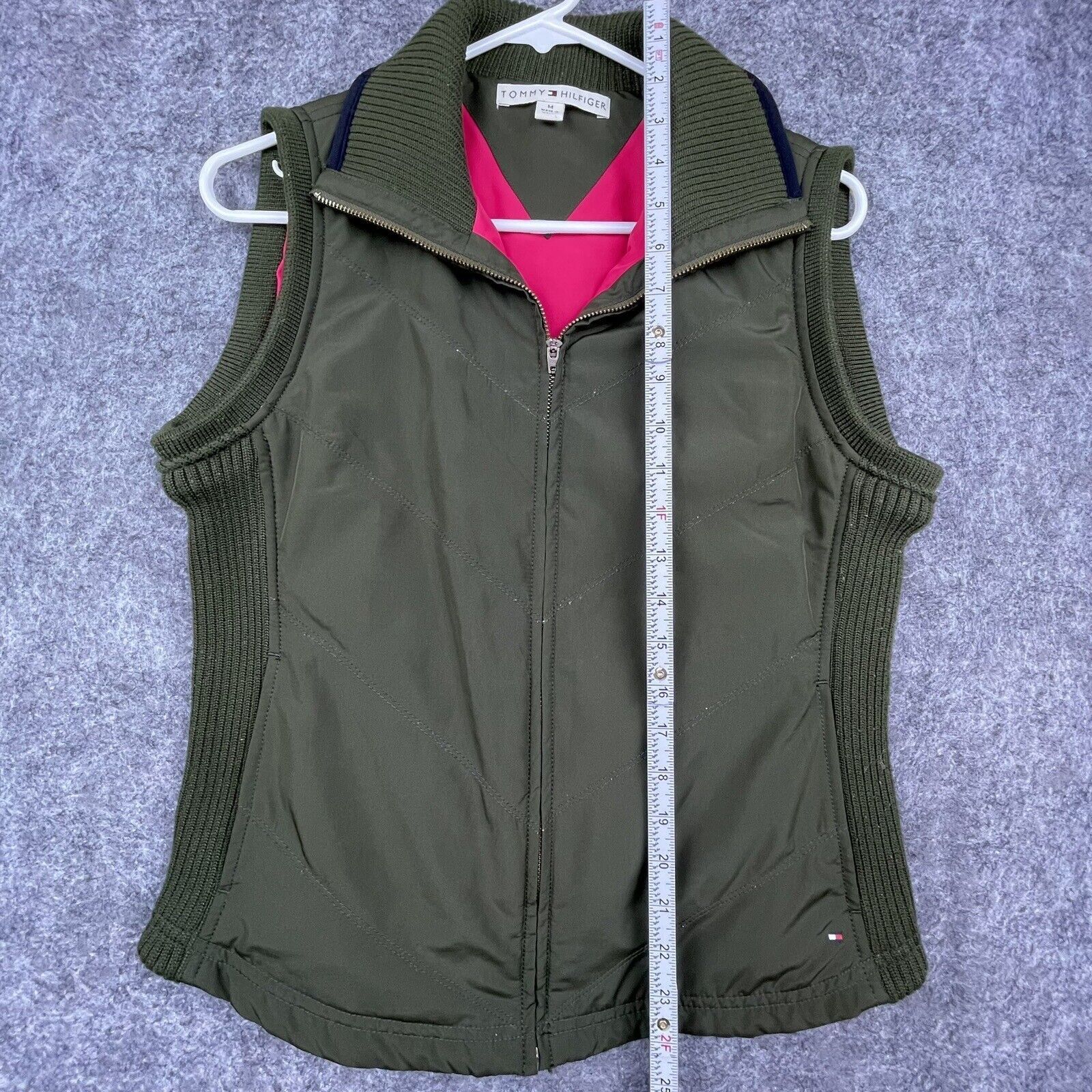 Tommy Hilfiger Tommy Hilfiger Vest Women Med Olive Camping Hiking Outdoors Size M / US 6-8 / IT 42-44 - 5 Thumbnail