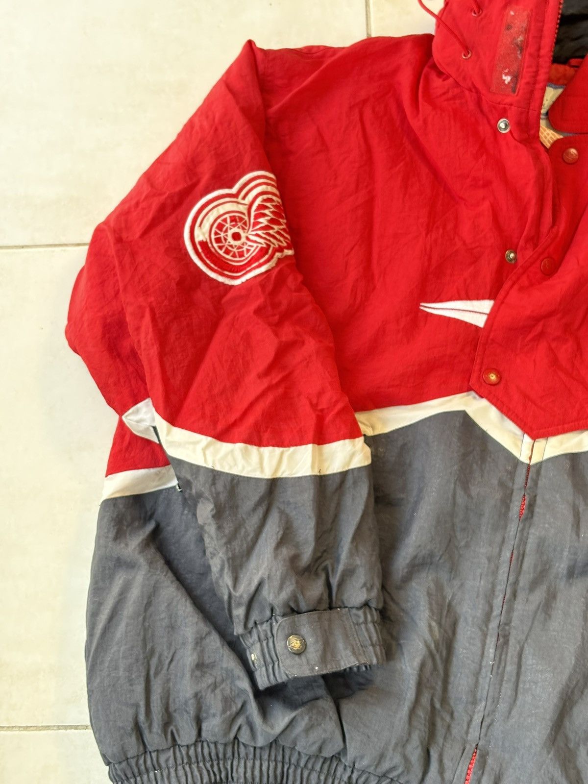 Logo Athletic Vintage Detroit Redwings NHL Logo Athletic Heavy Jacket XL Size US XL / EU 56 / 4 - 5 Thumbnail