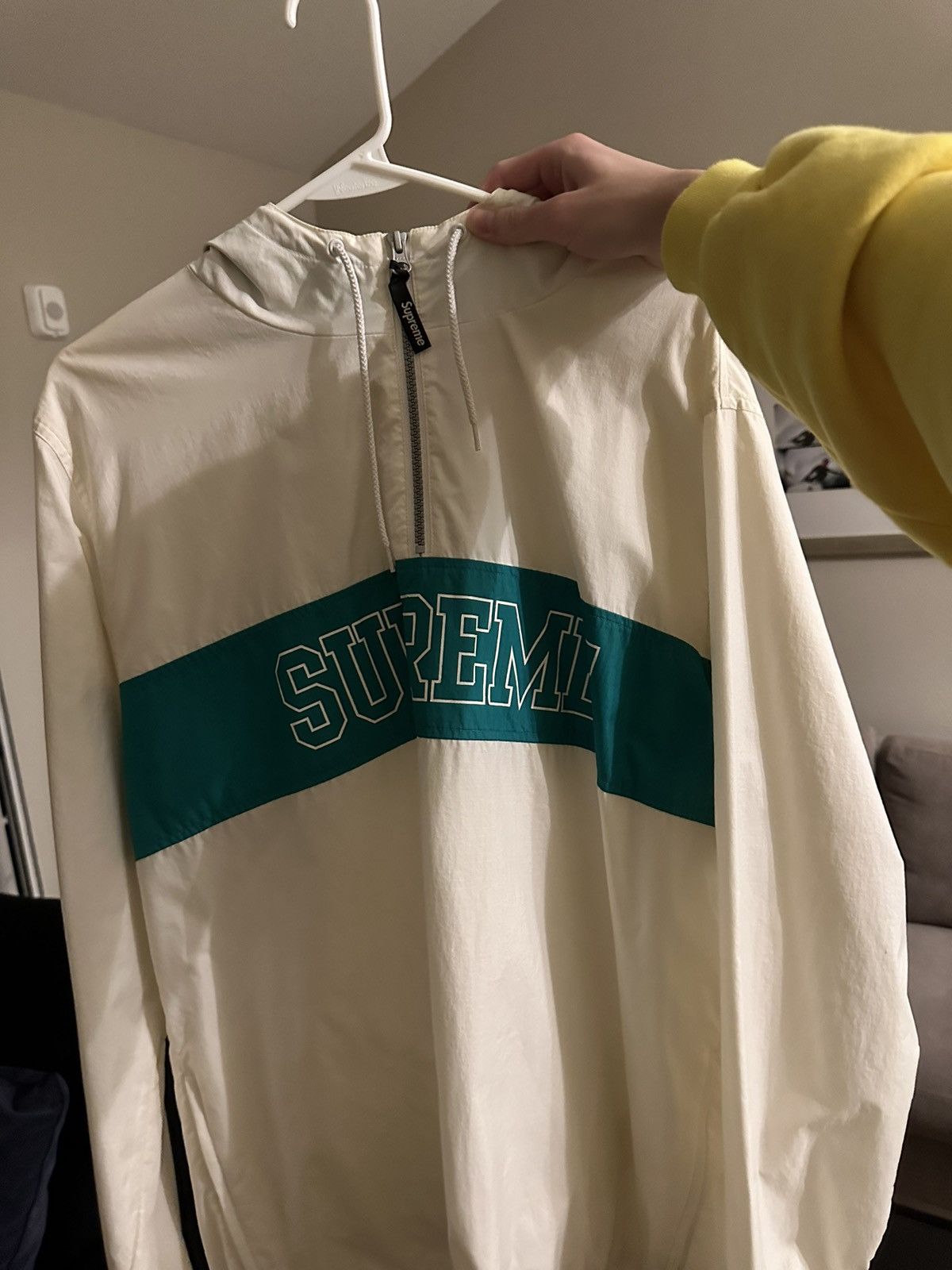 image of Supreme Windbreaker in White, Men's (Size Large)