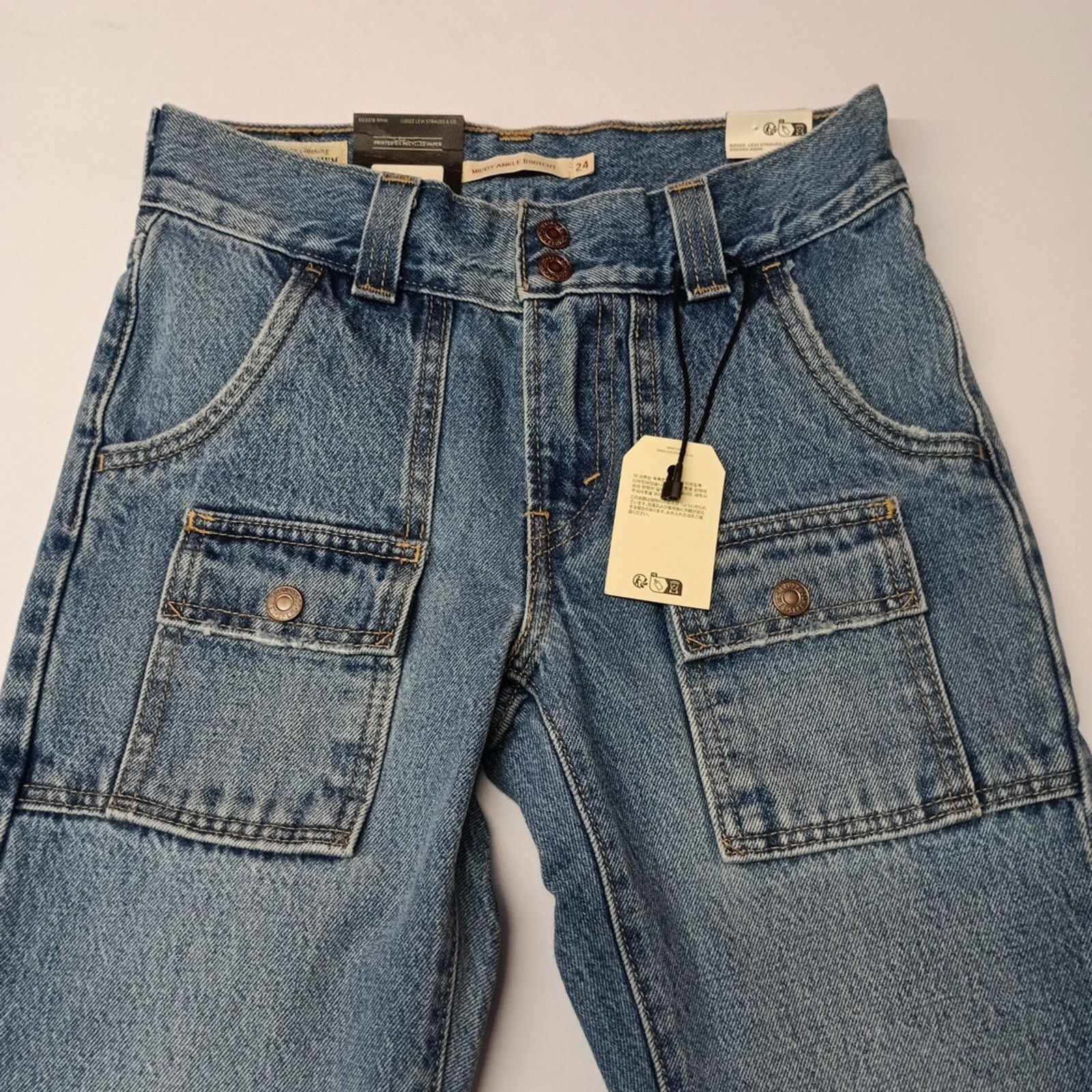 Levi's Levi's Premium Jeans Women's Middy Bootcut Size 24x29 Blue Size 24" / US 00 / IT 34 - 4 Thumbnail