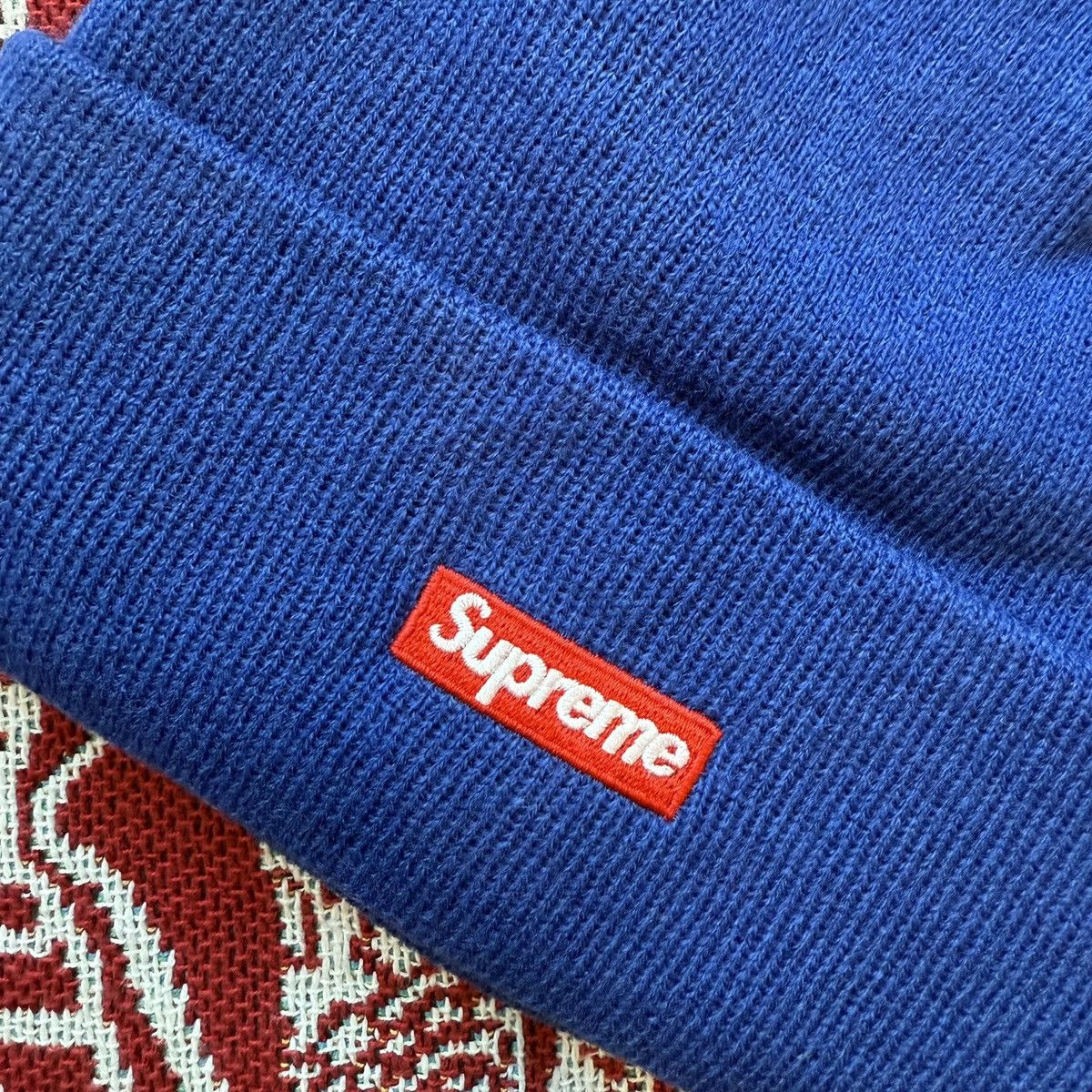 New Era × Supreme FW17 Supreme x New Era S logo Beanie Royal Blue Box Logo Size ONE SIZE - 4 Thumbnail