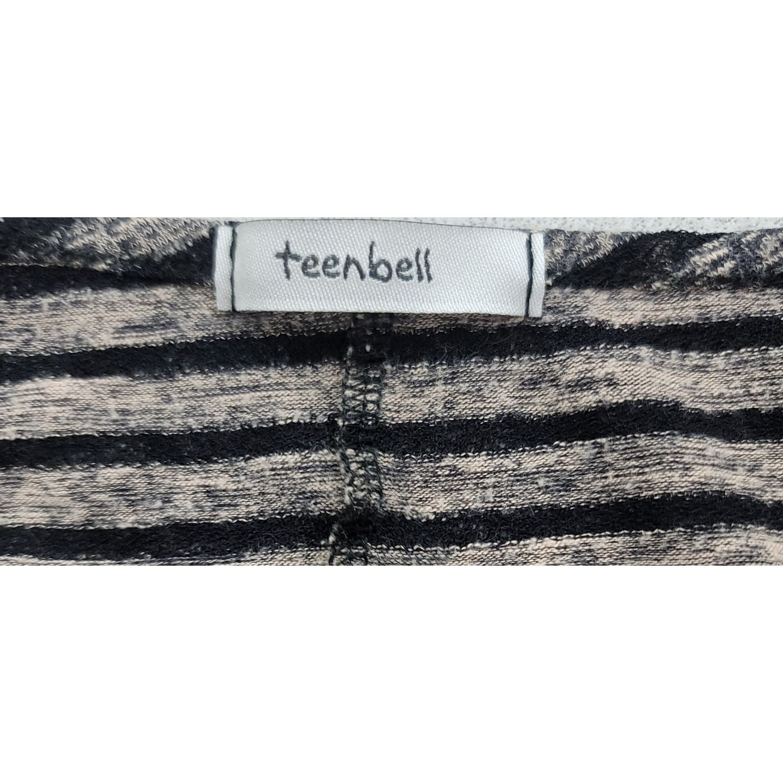 Other Teenbell Brown Black Striped Cold Shoulder Crochet Top Large Size L / US 10 / IT 46 - 4 Thumbnail