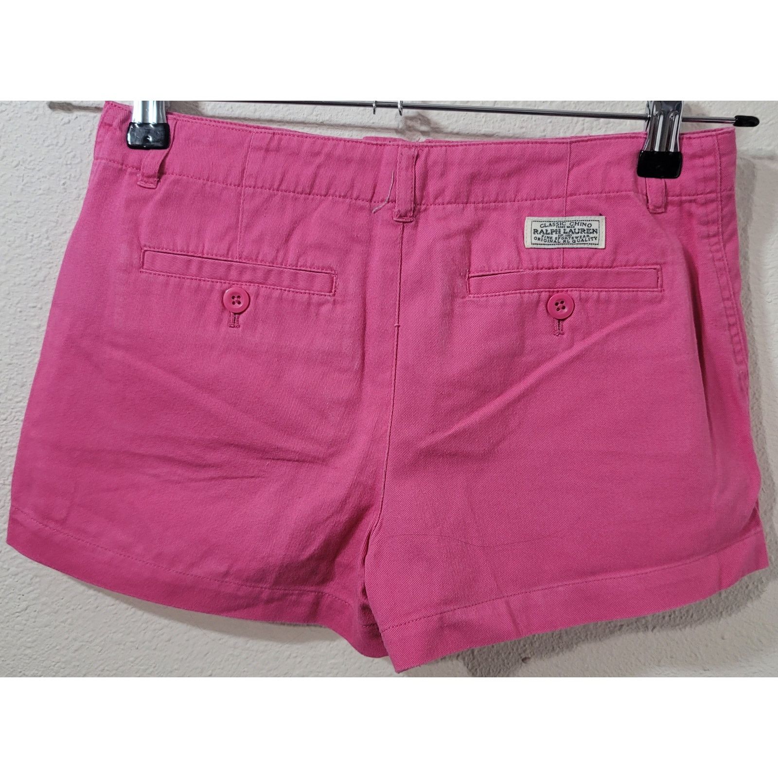 Polo Ralph Lauren Polo Ralph Lauren Pink Chino Flat Front Shorts 12 Size 34" / US 12 / IT 48 - 3 Thumbnail