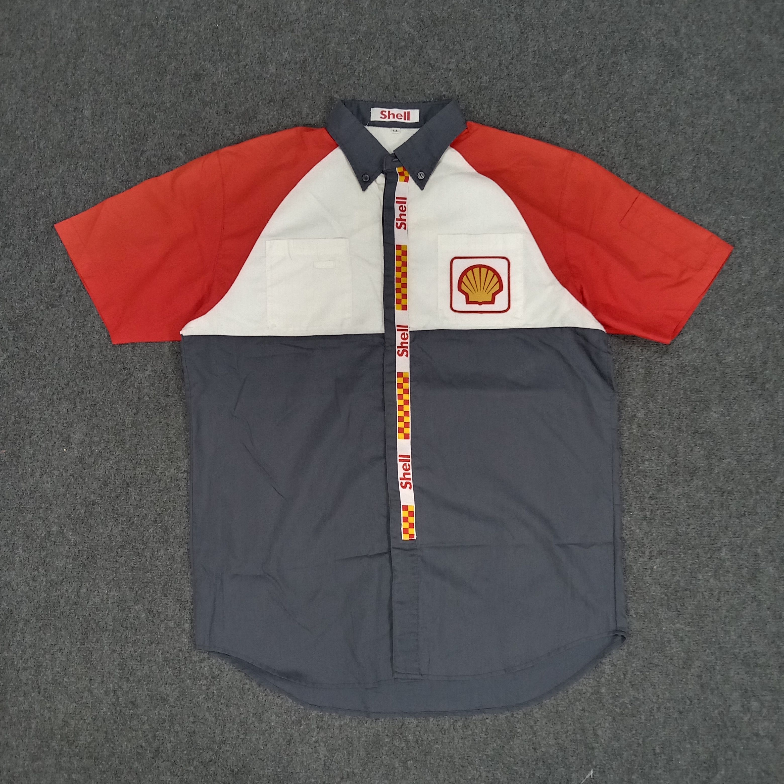 Ferrari × Vintage Shell Formula One Racing Ferrari Shirt Button Ups Size US XL / EU 56 / 4 - 1 Thumbnail