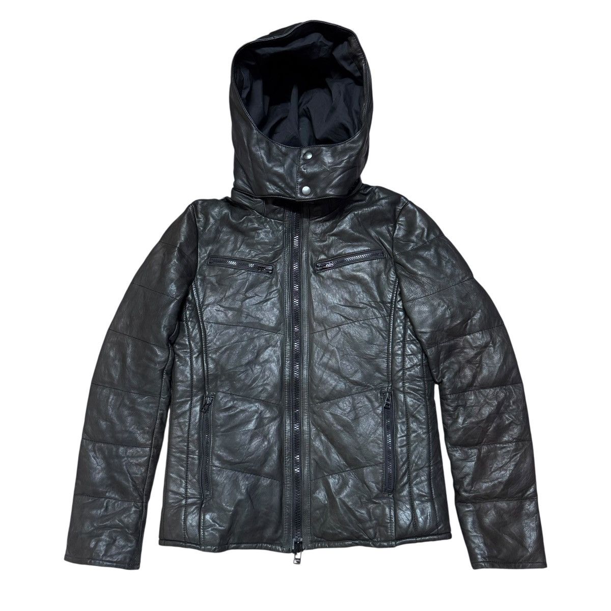 AZ by junhashimoto Az Junhashimoto Lamb Leather Puffer Jacket Size US M / EU 48-50 / 2 - 1 Thumbnail