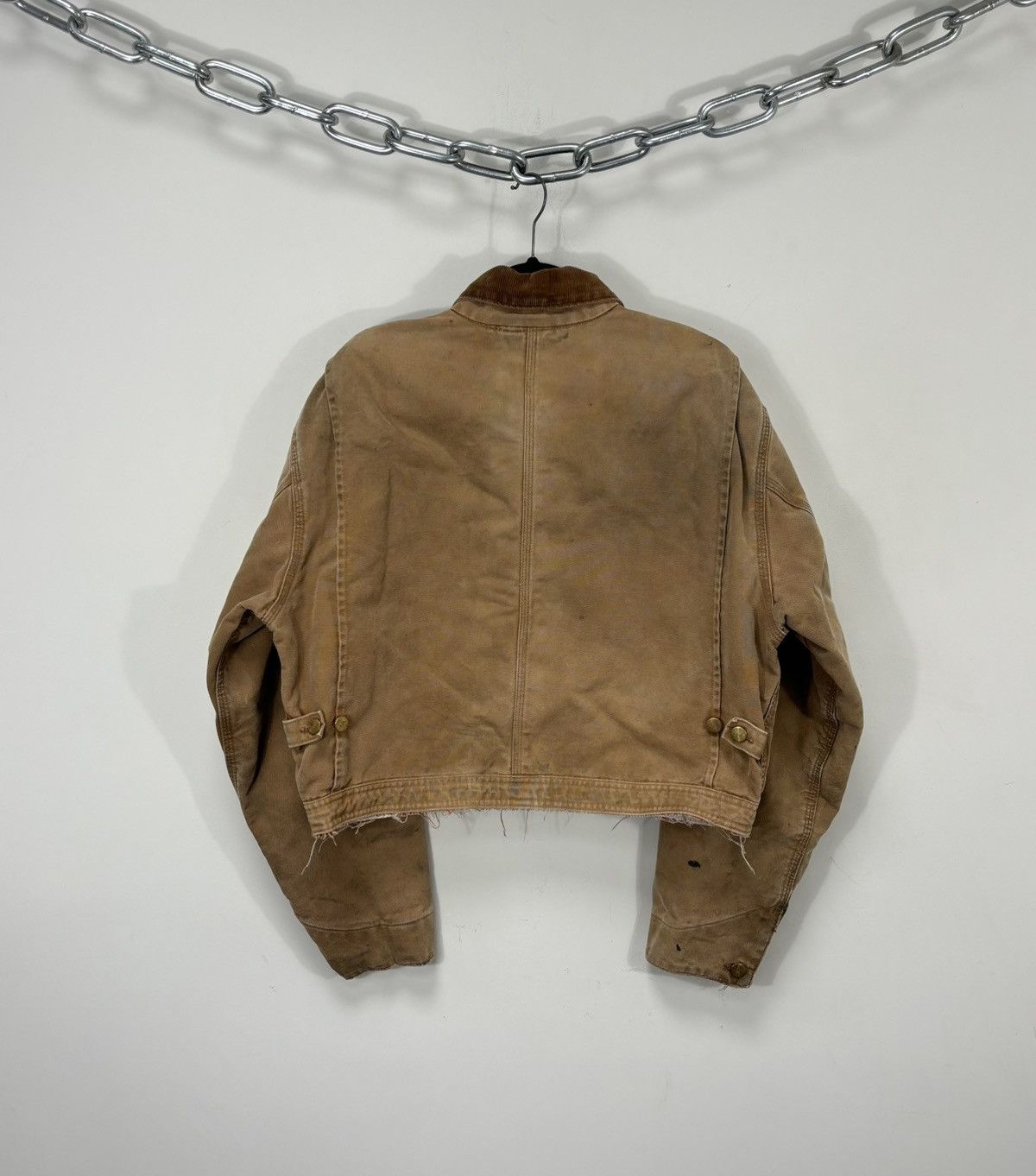 Carhartt Vintage 90s Carhartt Made In USA Washed Boxy Cropped Jacket Size US L / EU 52-54 / 3 - 2 Thumbnail