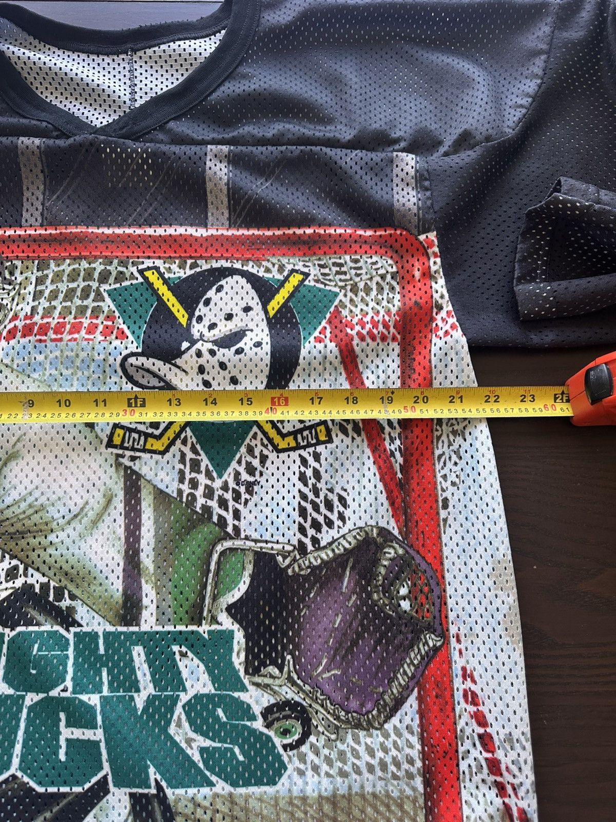 Ccm Vintage Anaheim Mighty Ducks Disney NHL All Over Print CCM Size US S / EU 44-46 / 1 - 9 Thumbnail