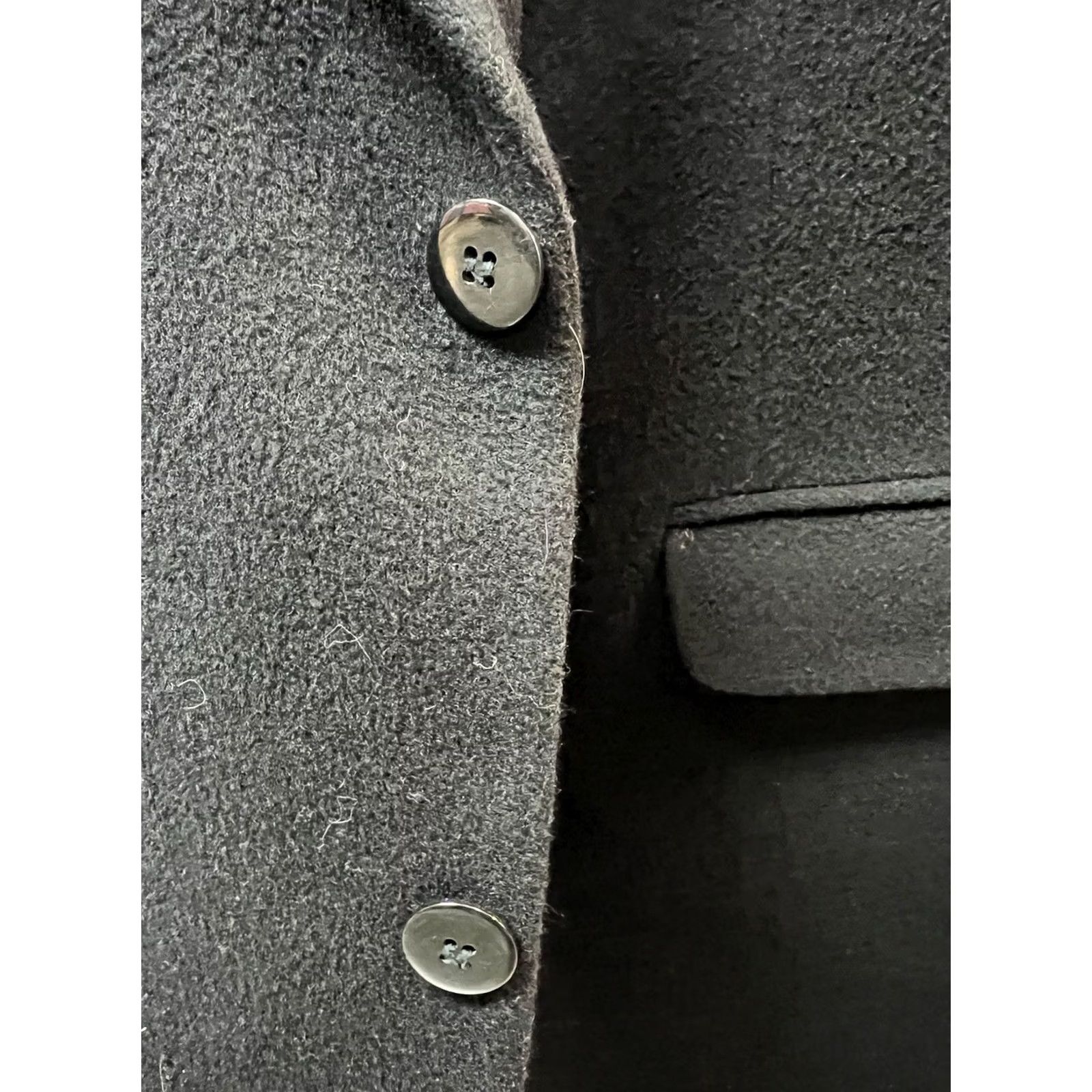 Vintage VINTAGE Men’s Black Wool Cashmere Blend Blazer Sport Coat 2 Button Classic 46R Mens Blazer Size 46R - 5 Thumbnail