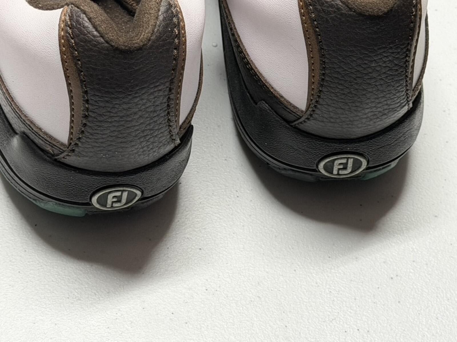 Footjoy FootJoy Greenjoys Golf Shoes White / Brown 11.5M New 45521 Size ONE SIZE - 5 Thumbnail