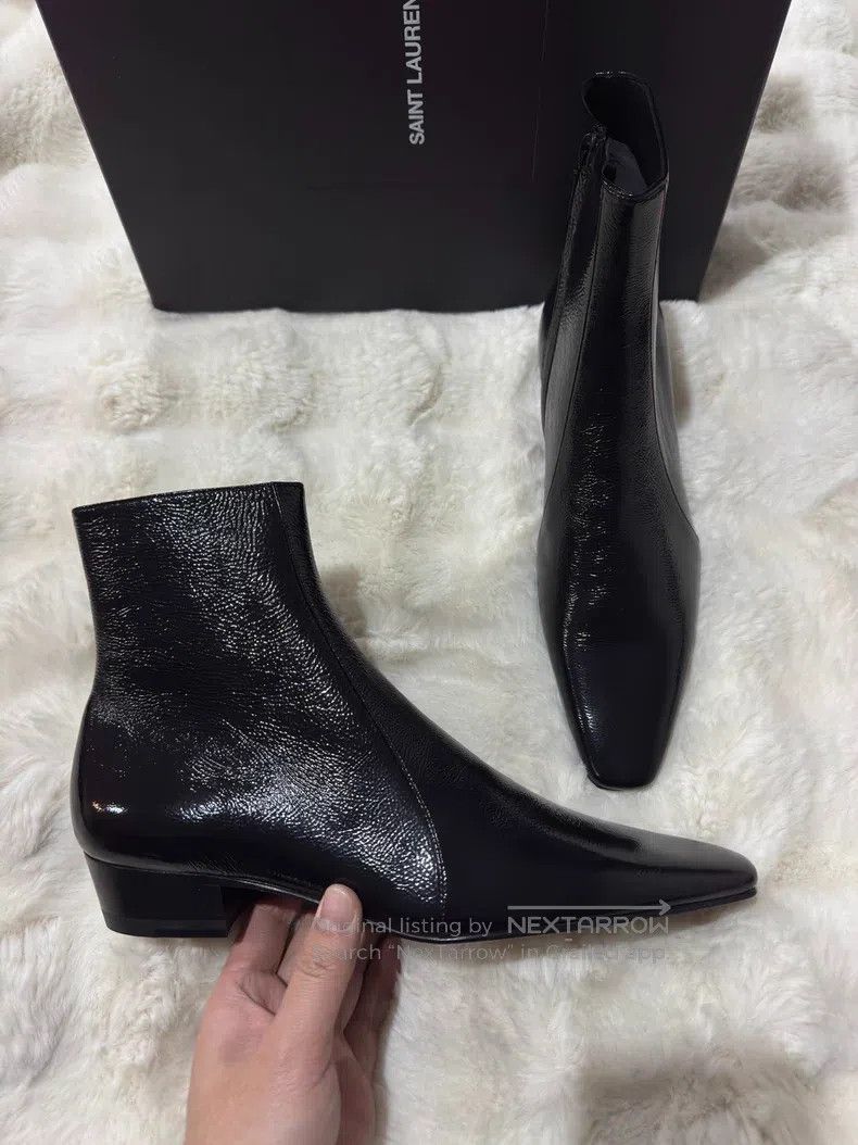 Saint Laurent Paris Saint Laurent Paris Crinkle Boots Men's Boots Size US 7 / EU 40 - 2 Thumbnail