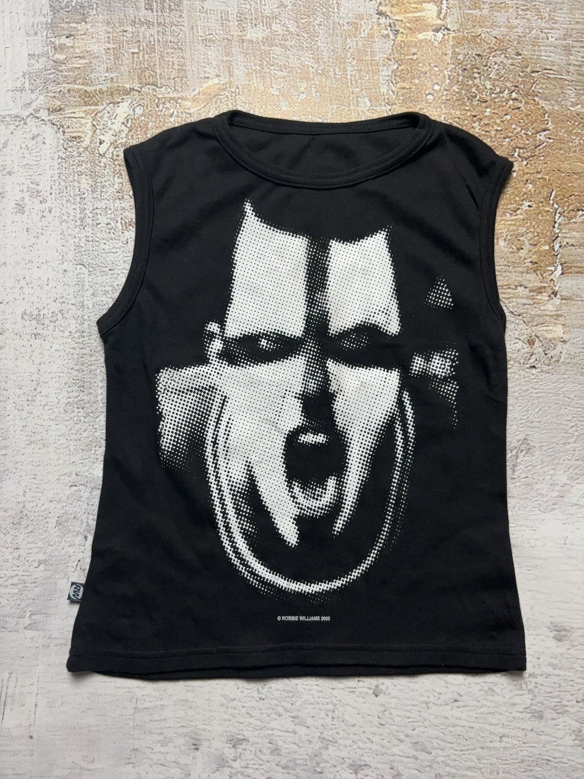 Japanese Brand Vintage 2000 merch printed face tank top Size S / US 4 / IT 40 - 1 Thumbnail