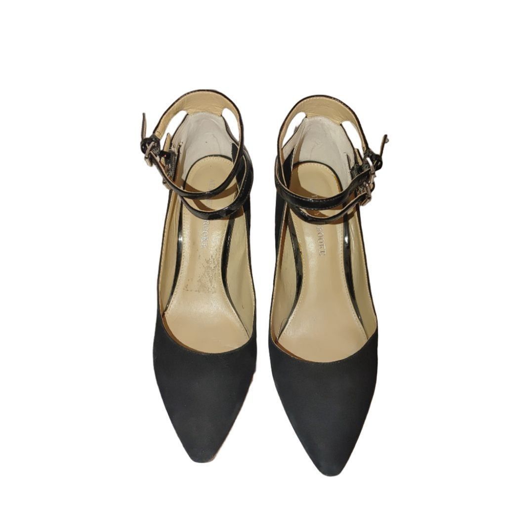 The Unbranded Brand Audrey Brooke Double Ankle Strap Suede Heels Size 9.5 Size US 9.5 / IT 39.5 - 4 Thumbnail