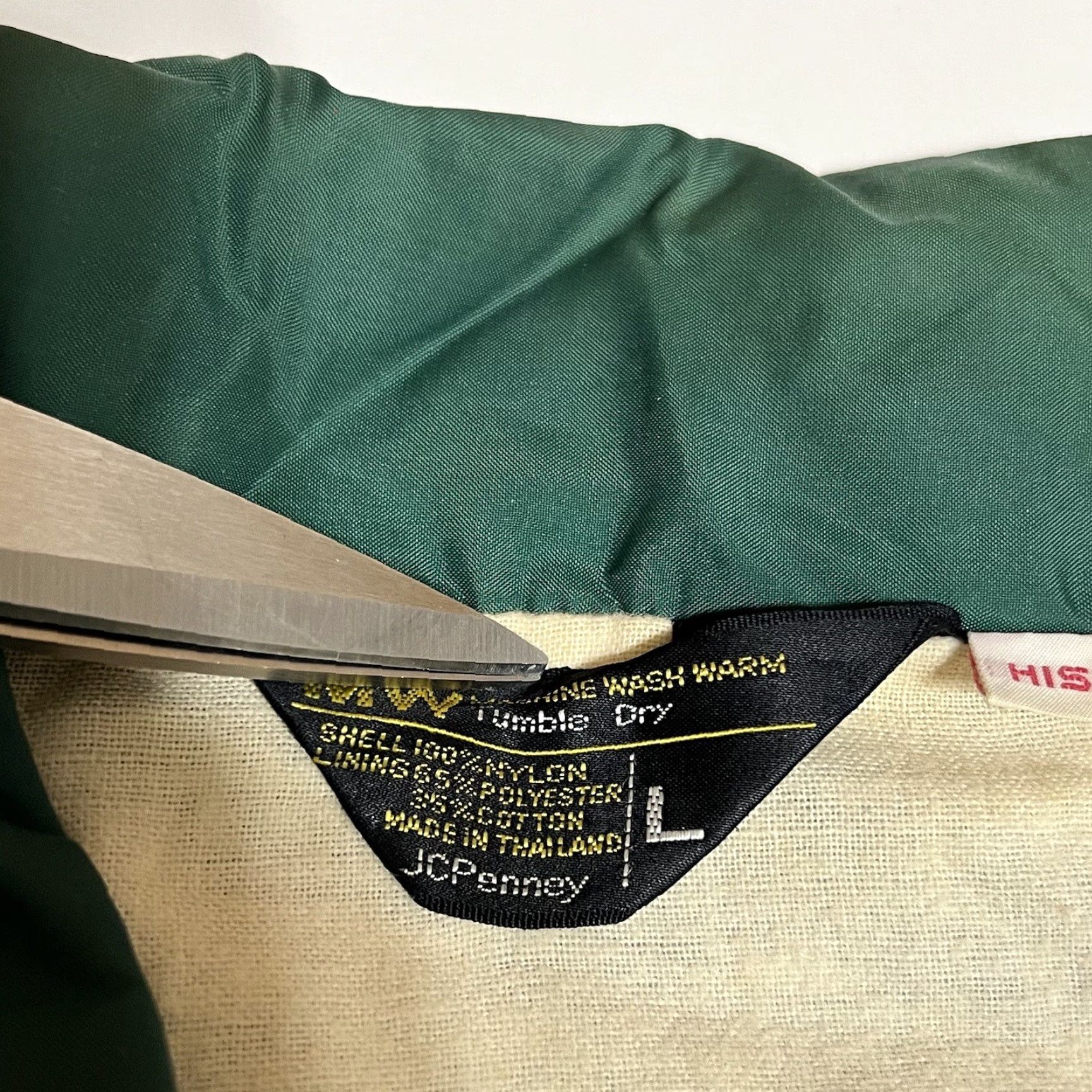 JCPenney VINTAGE JC Penney Windbreaker Jacket Mens L Green Yosemite Stained Logo Casual Size US L / EU 52-54 / 3 - 7 Thumbnail