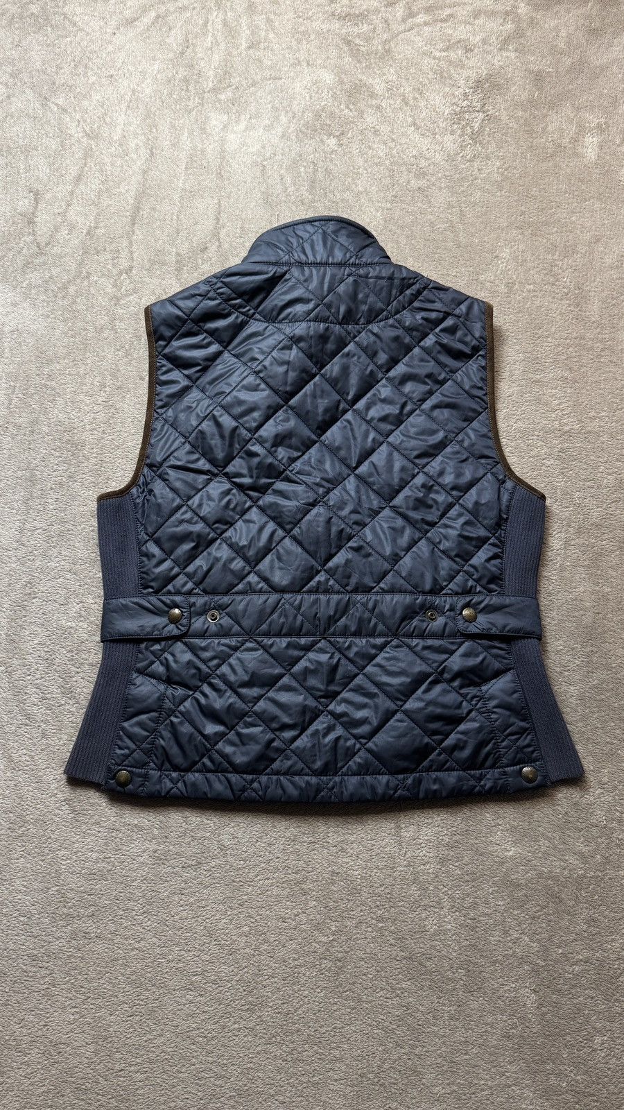 Polo Ralph Lauren Ralph Lauren Equestrian Quilted Suede Crown Crest Vest ysl Size L / US 10 / IT 46 - 6 Thumbnail