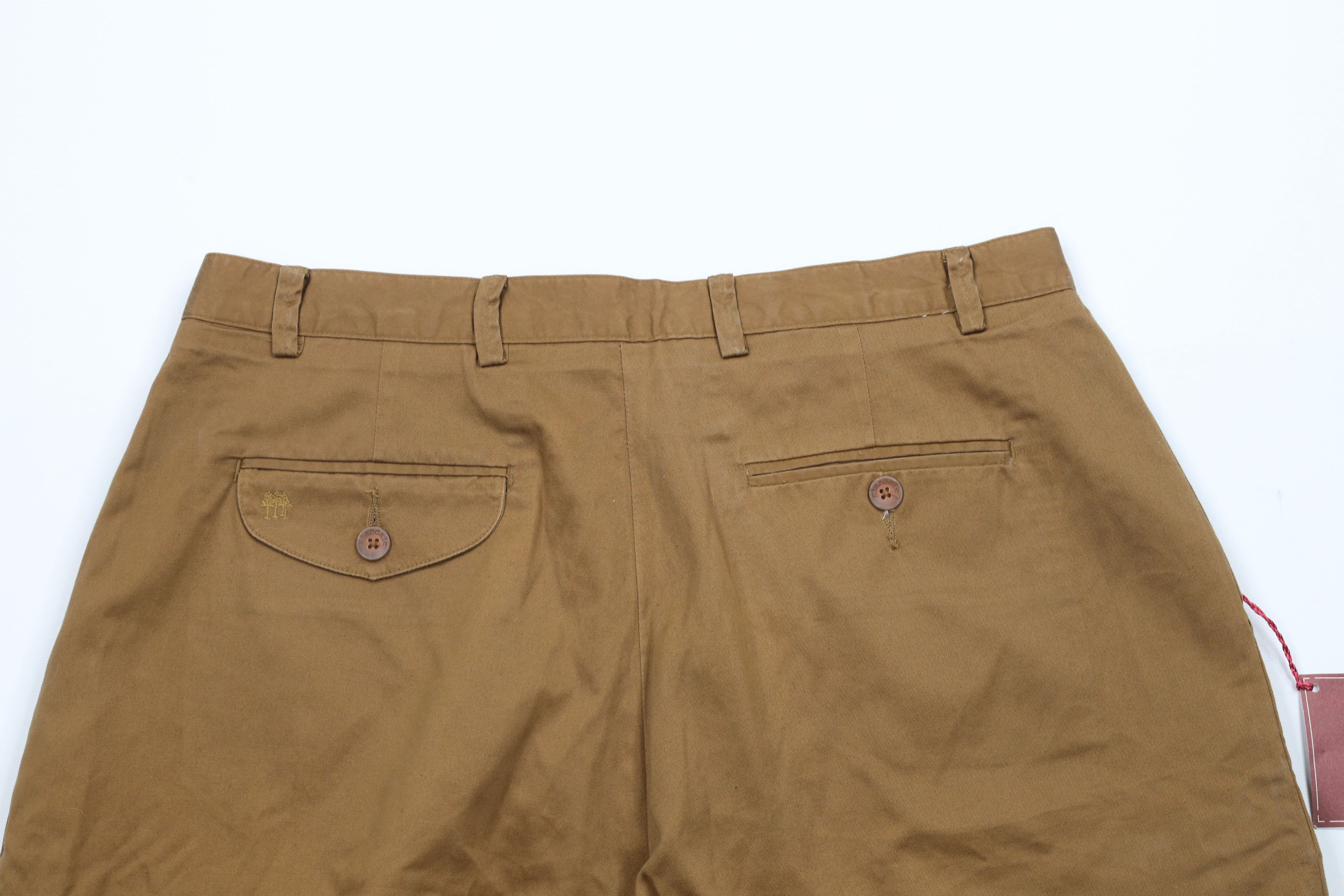 Vintage Deadstock Vintage 90s Streetwear Chino Shorts Brown Cotton Size 36" / US 14 / IT 50 - 9 Thumbnail