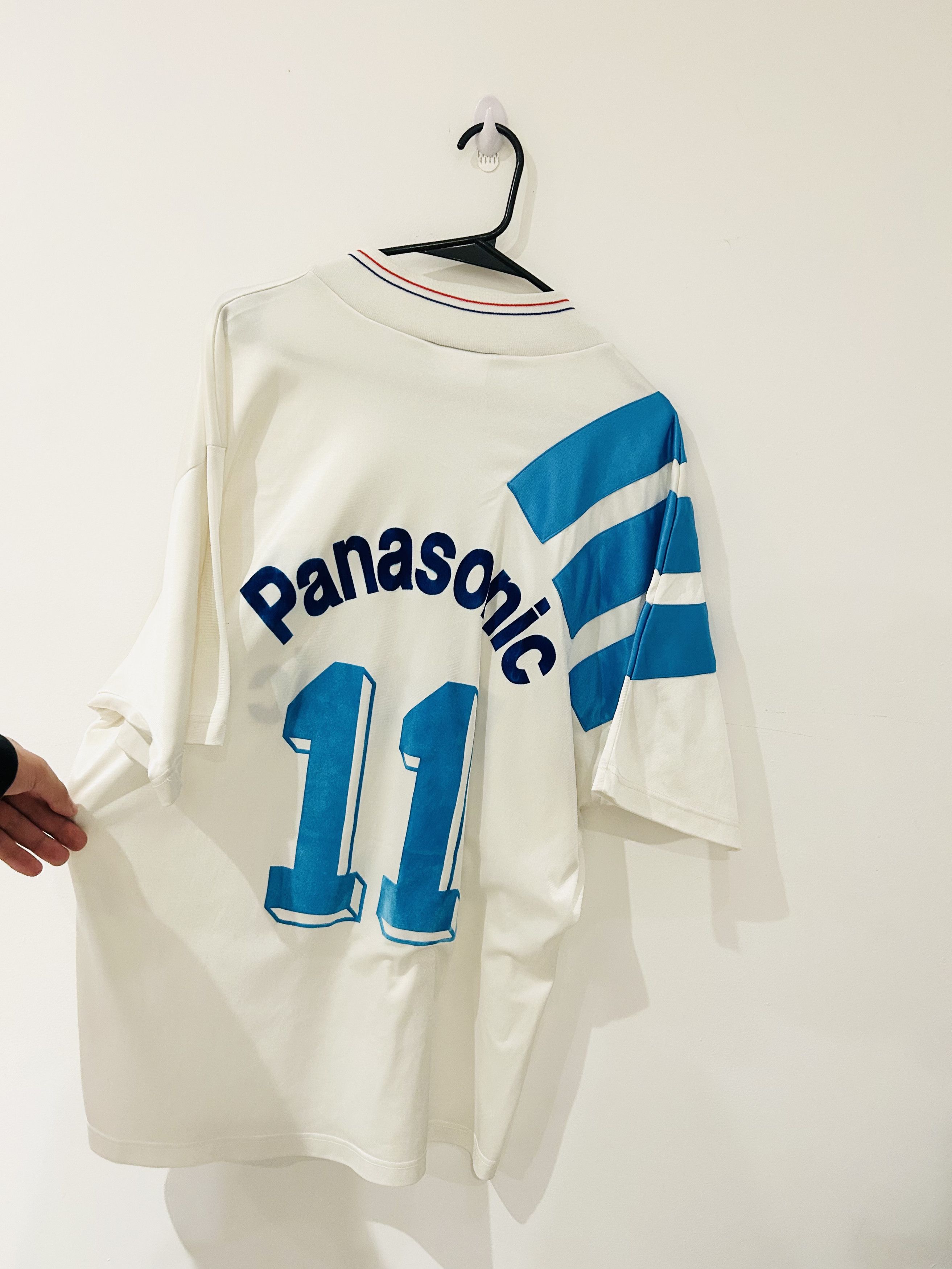 Adidas × Vintage Olympique de Marseille 1992/93 Didier des champs Size US XL / EU 56 / 4 - 4 Thumbnail