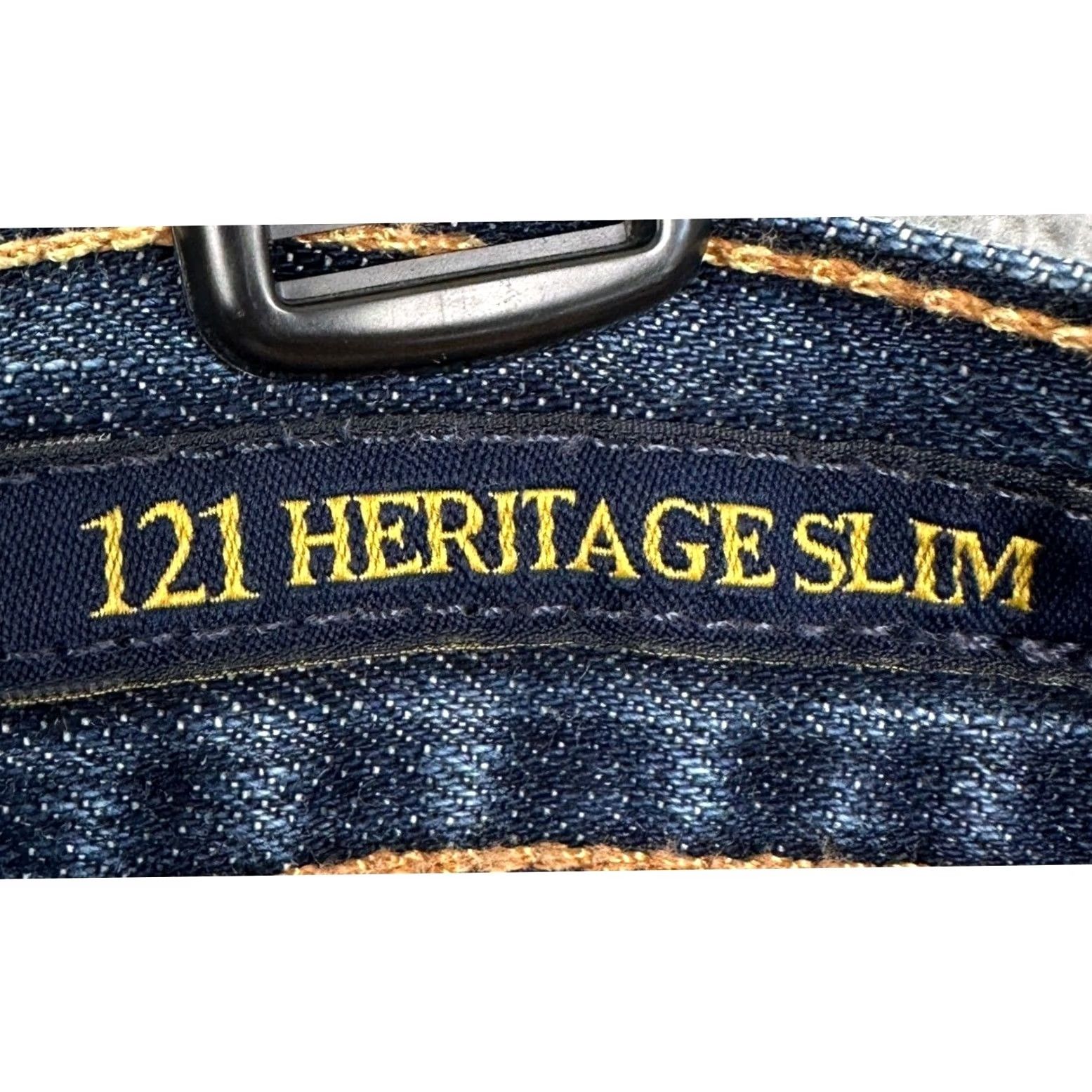 Lucky Brand Lucky Brand 121 Heritage Slim Jeans Mens 38X30 Blue Button Fly Denim Straight Slim 5-Pocket Modern Casual Menswear Size US 38 / EU 54 - 4 Thumbnail