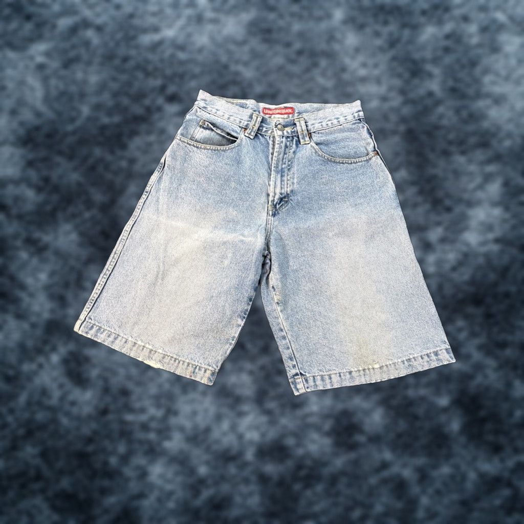 Vintage VINTAGE Union Bay Shorts Mens 30 Light Wash Distressed Denim Bermuda 90s USA Mens Size US 30 / EU 46 - 1 Thumbnail