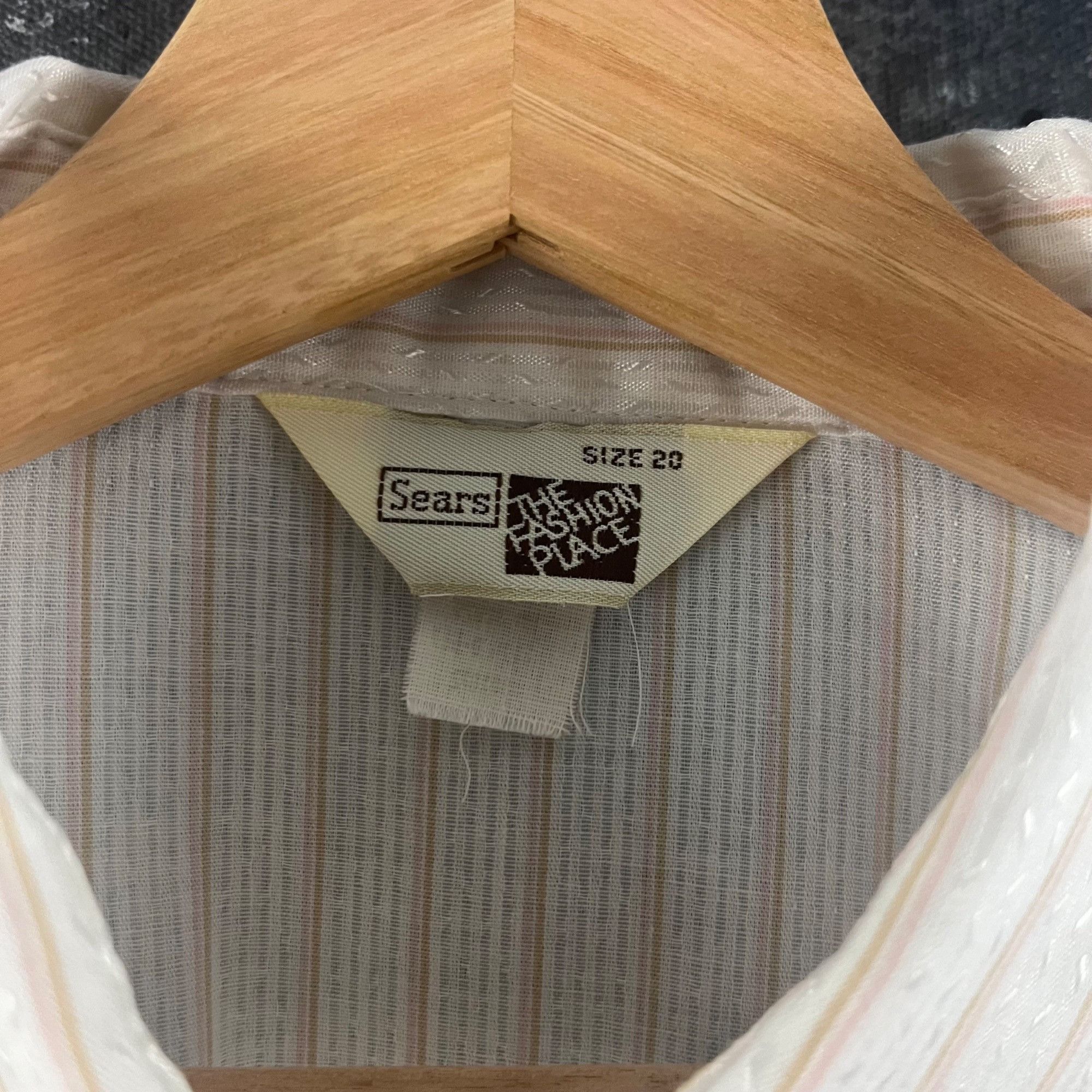 Sears × Vintage Vintage 70’s Sears stripe shirt Size US L / EU 52-54 / 3 - 3 Thumbnail