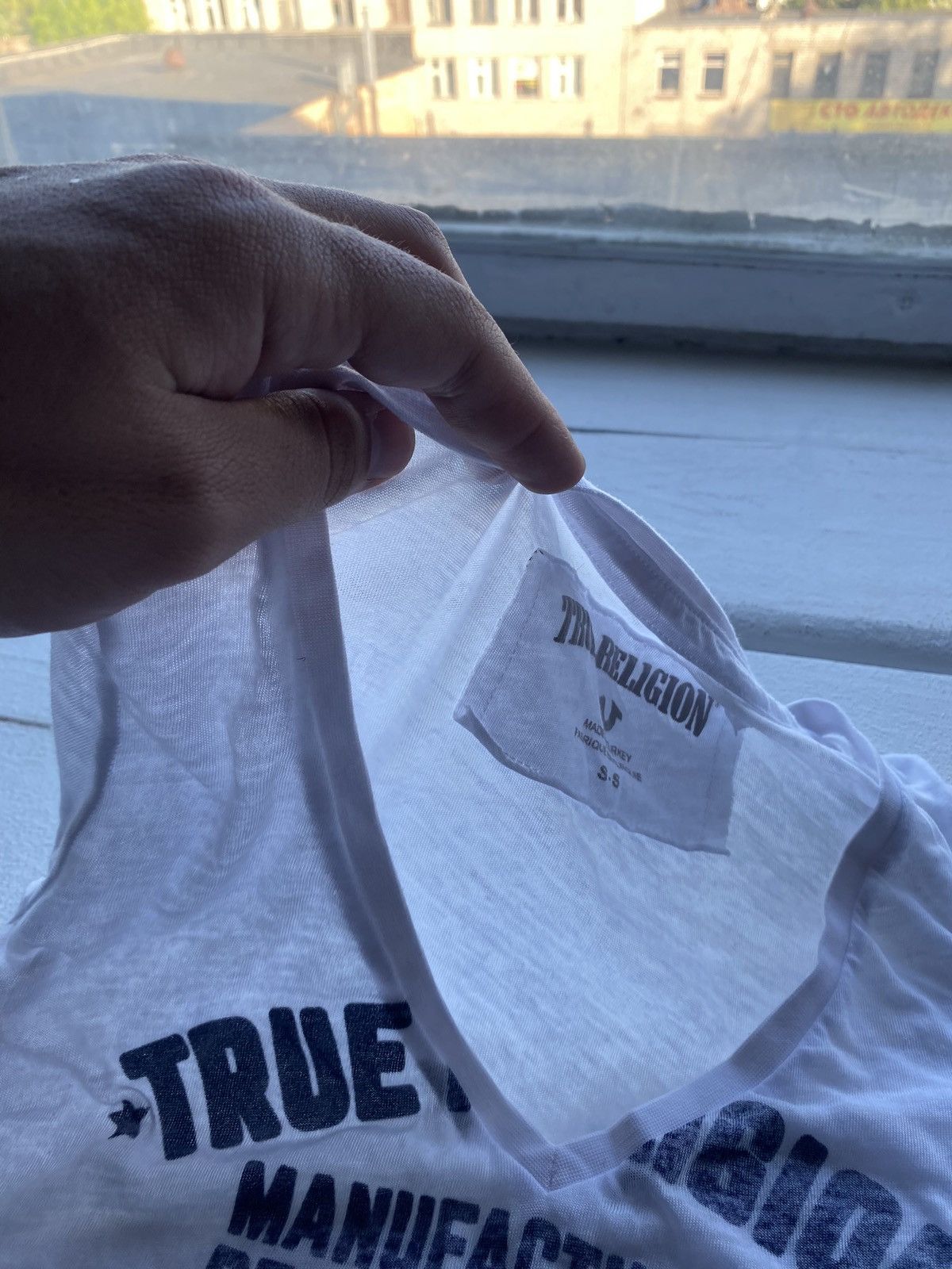 True Religion × Vintage 🔥Sexy True Religion Womens T Shirt V Neck Logo Small Top Size S / US 4 / IT 40 - 4 Thumbnail
