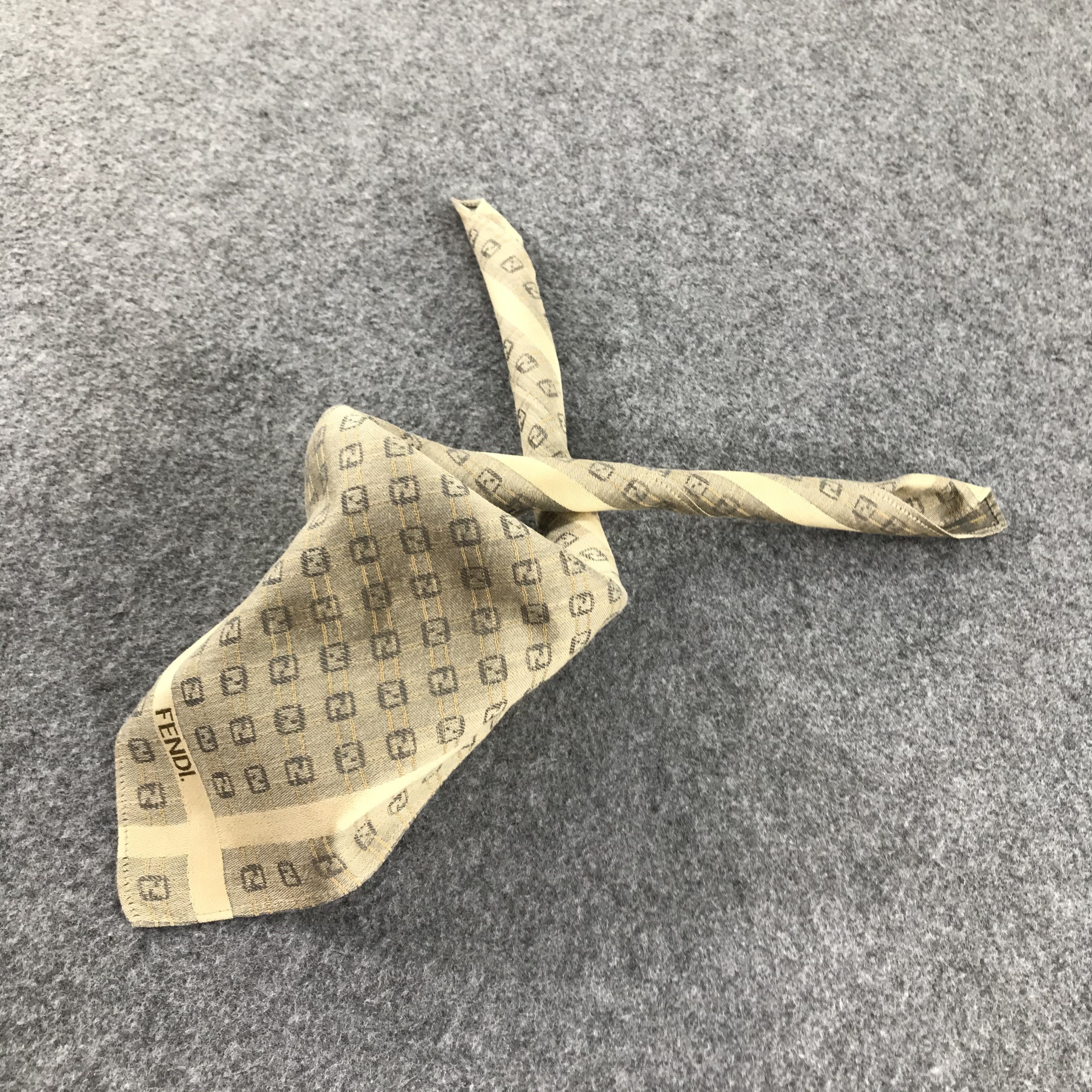 Vintage FeNdI Monogram FF Handkerchief Neckerchief Bandana SCT019 Size ONE SIZE - 3 Thumbnail