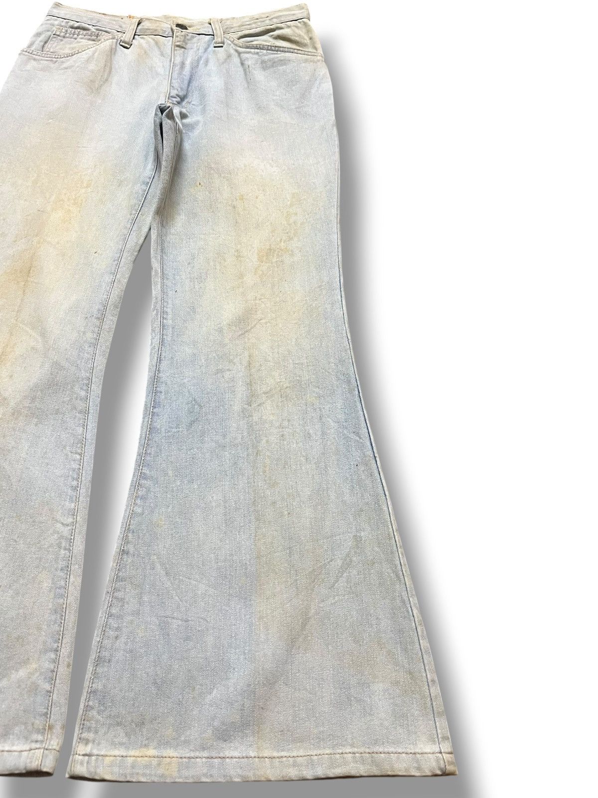 Tornado Mart Vintage Japanese Brand Flare Faded Bell Bottom Denim Size US 29 - 4 Thumbnail