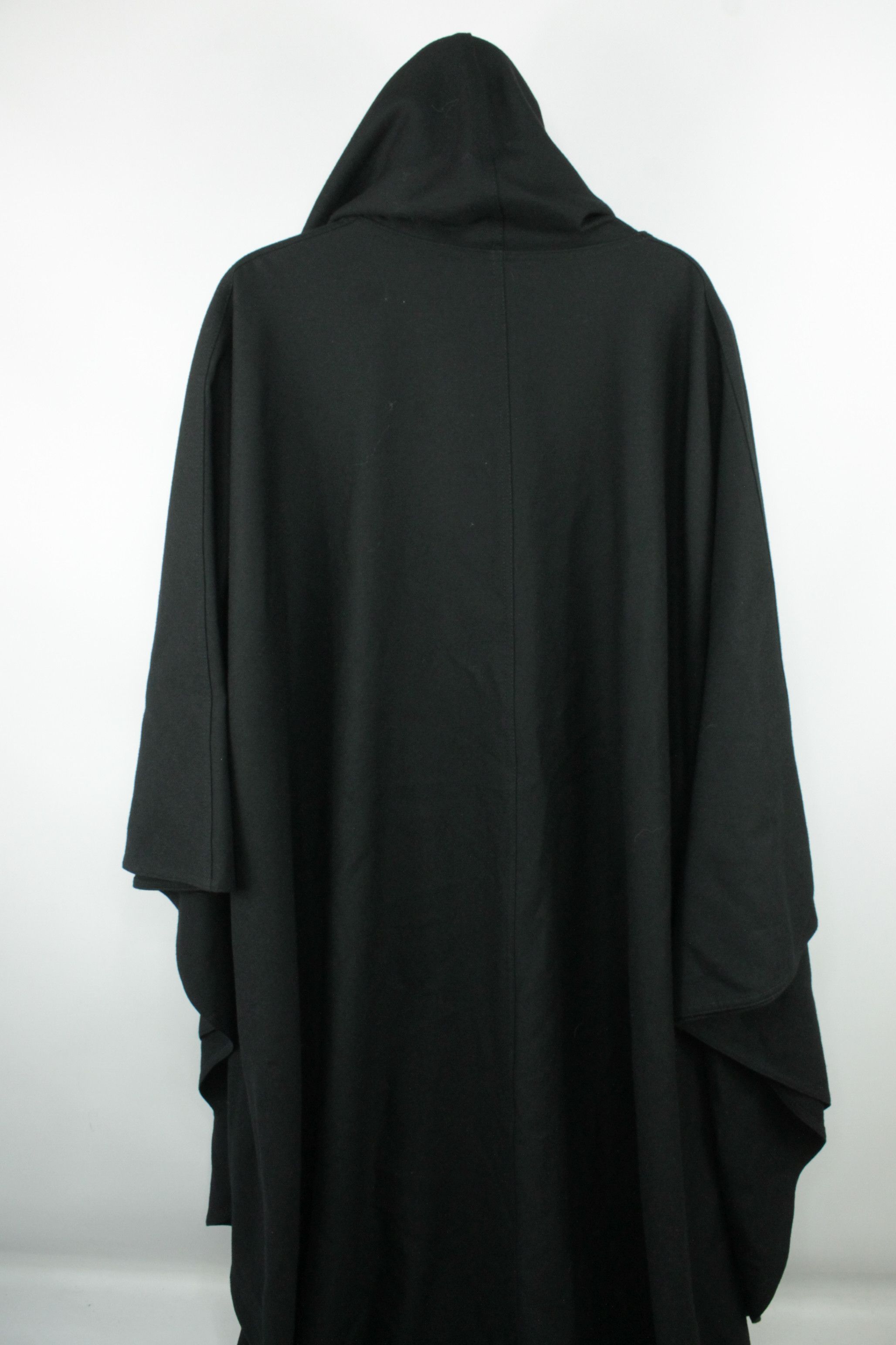Louis Feraud Vintage 1980 Louis Feraud Black Wool Hooded Cape Coat Size M / US 6-8 / IT 42-44 - 8 Thumbnail