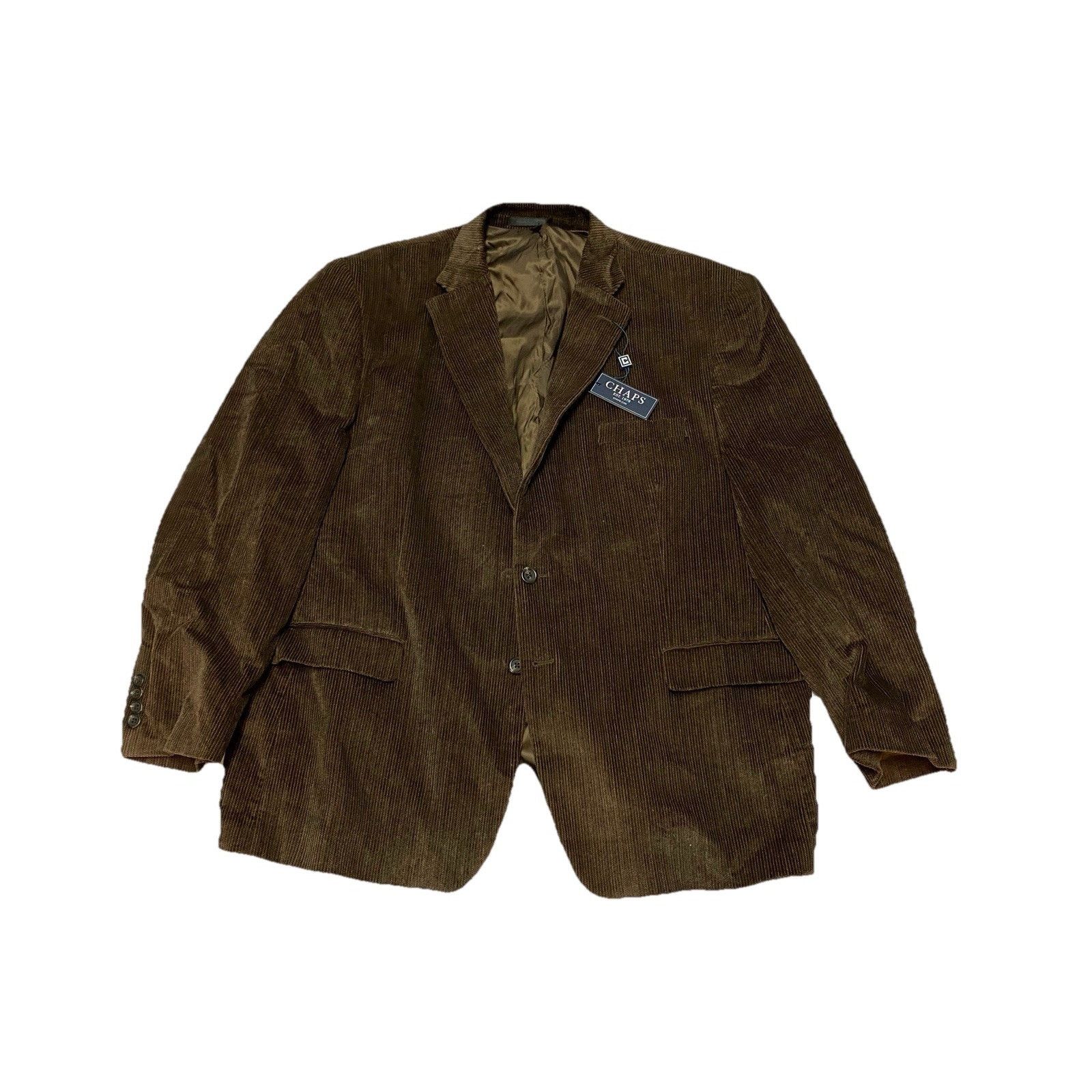 Chaps Chaps Brown Corduroy 2 Button Suit Jacket Mens 48R NWT Size 48R - 1 Thumbnail