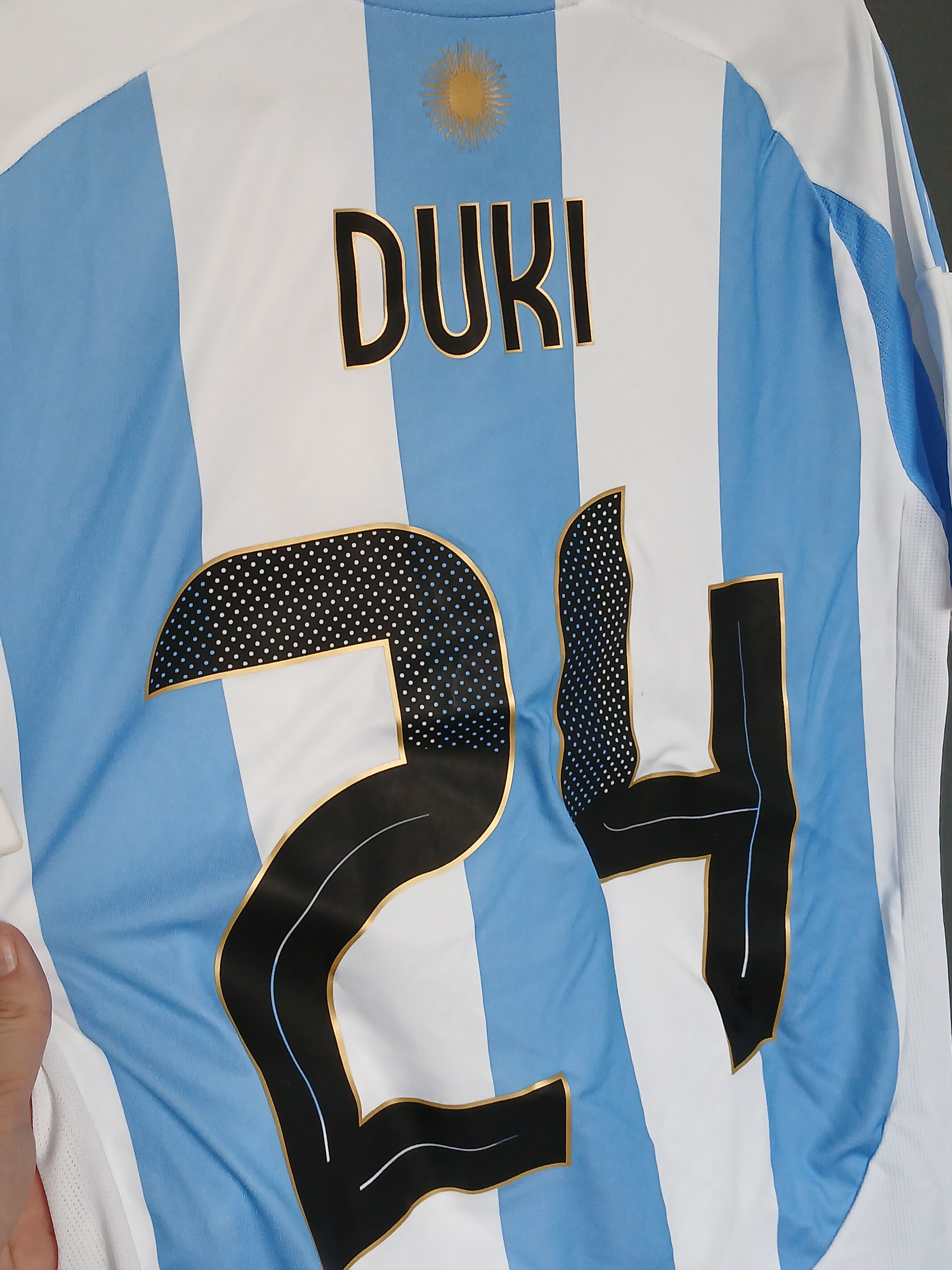 Adidas New KIDS Argentina National Team 2024 Home Football Jersey Size US XS / EU 42 / 0 - 4 Thumbnail