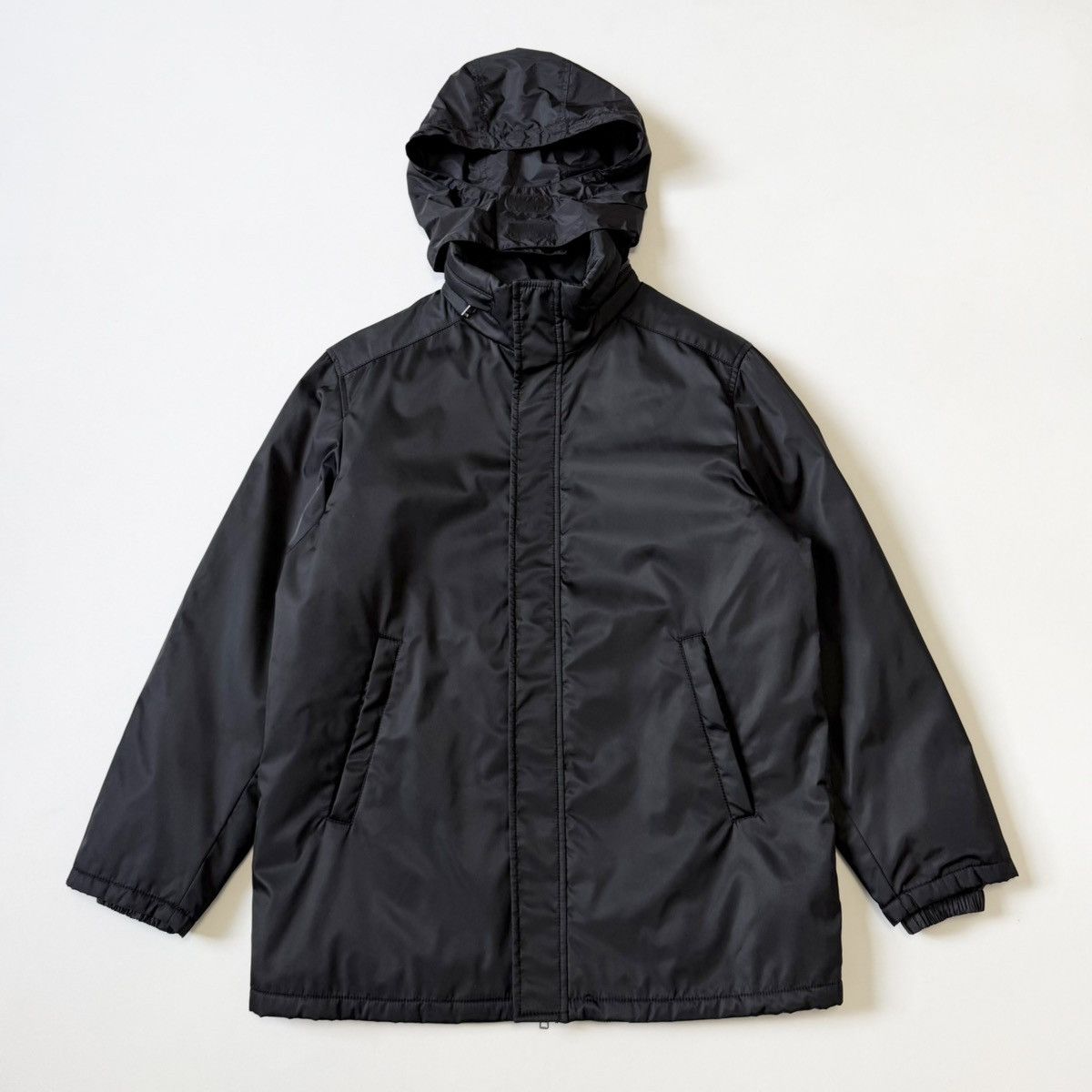 Prada A/W 24 Black Nylon Hooded Utility Jacket Size US L / EU 52-54 / 3 - 2 Thumbnail