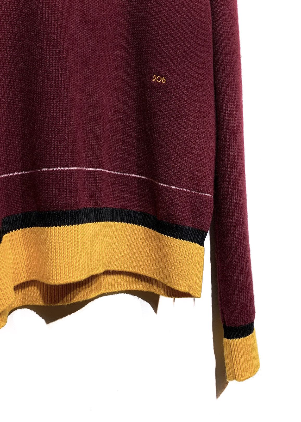Calvin Klein 205W39NYC Calvin Klein 205W39NYC Red Yellow Striped Sweater Size US M / EU 48-50 / 2 - 4 Thumbnail