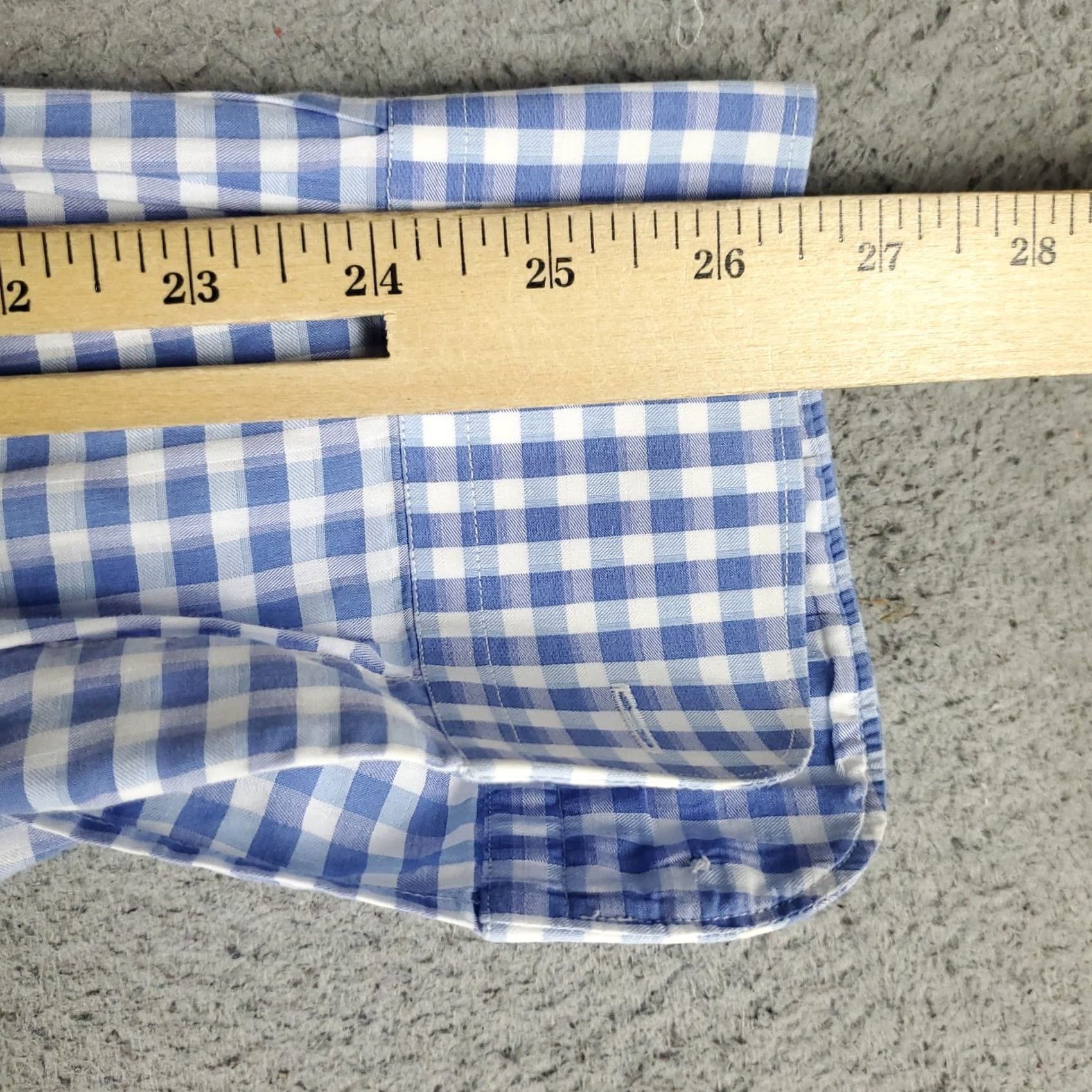 Ermenegildo Zegna Ermenegildo Zegna Shirt Mens XL Blue Check Button Up Long Sleeve Size US XL / EU 56 / 4 - 7 Thumbnail